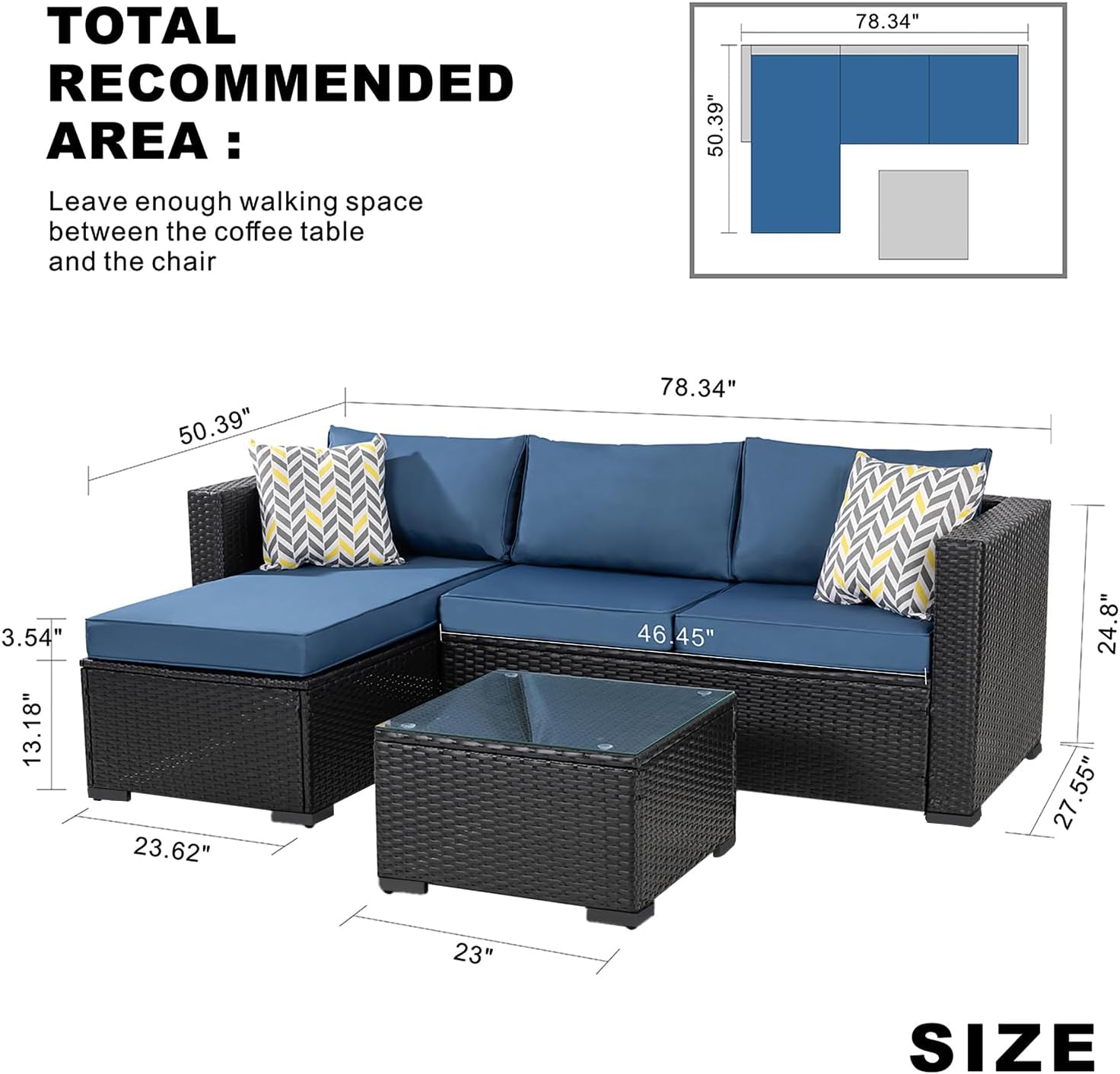 7 Pieces Patio Furniture Sets