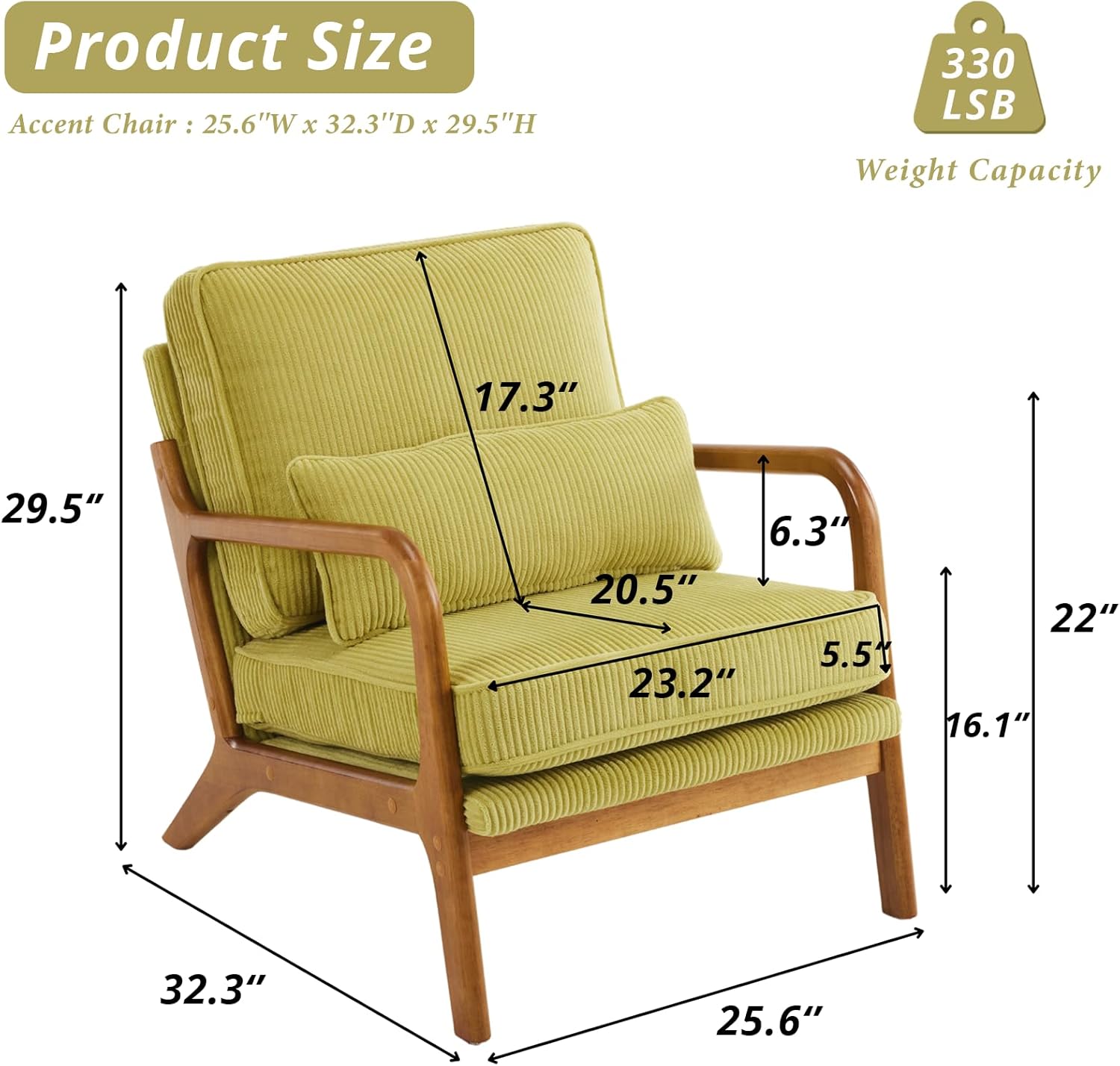 home Accent Chair Mid-Century