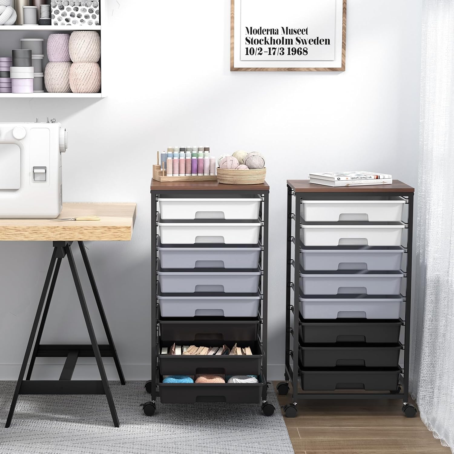 Rolling Storage Utility Cart Organizers