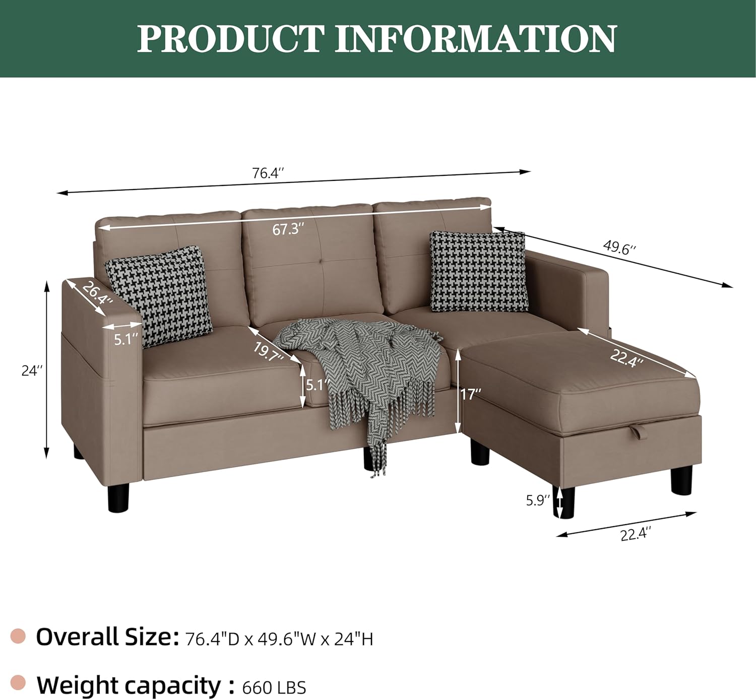 Sectional Sofas Couches for Living Room