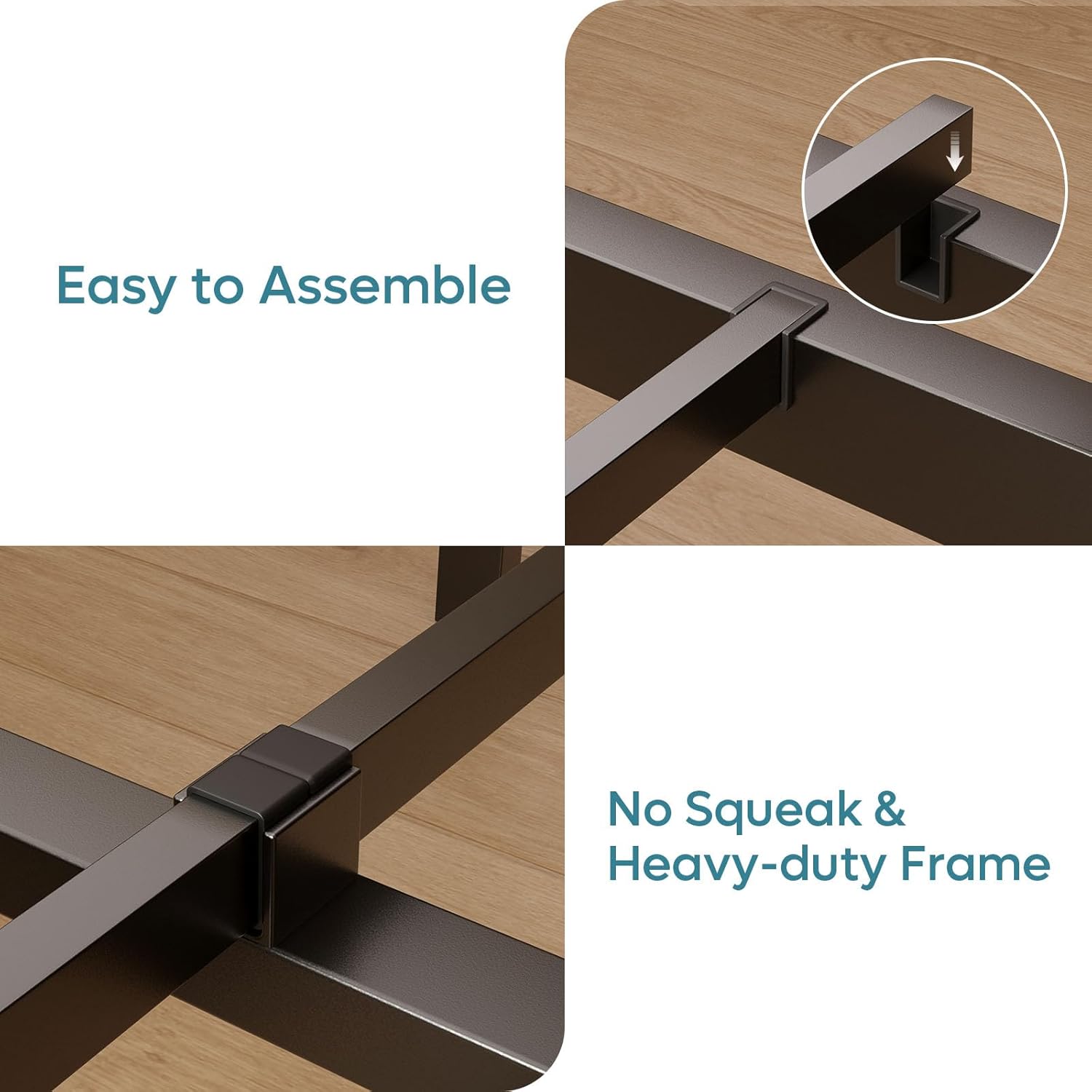 Full Bed Frame with Headboard