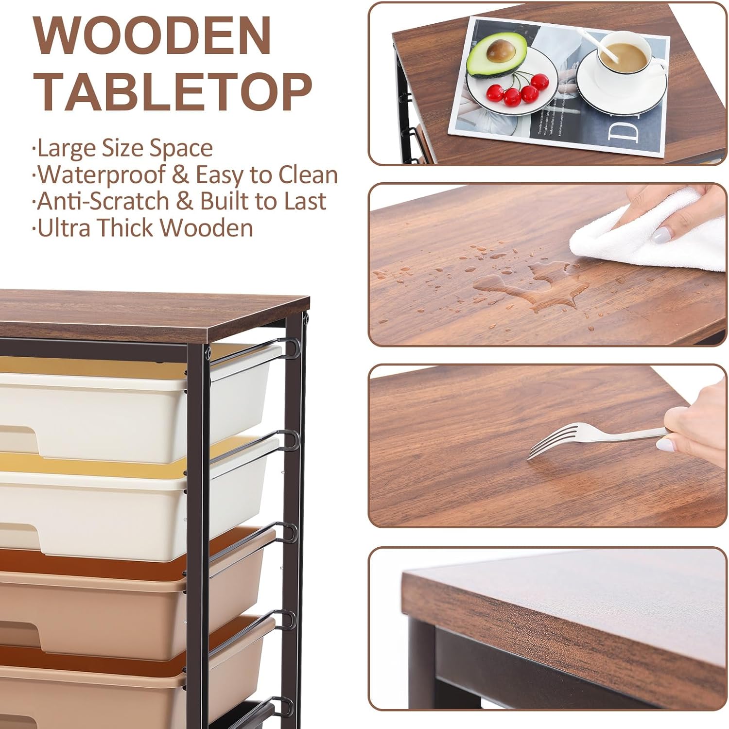 Rolling Storage Utility Cart Organizers