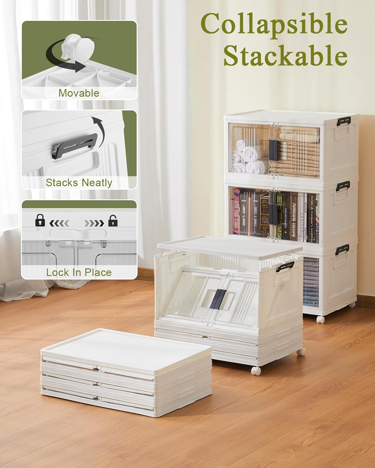 Lockable Storage Bins with Lids