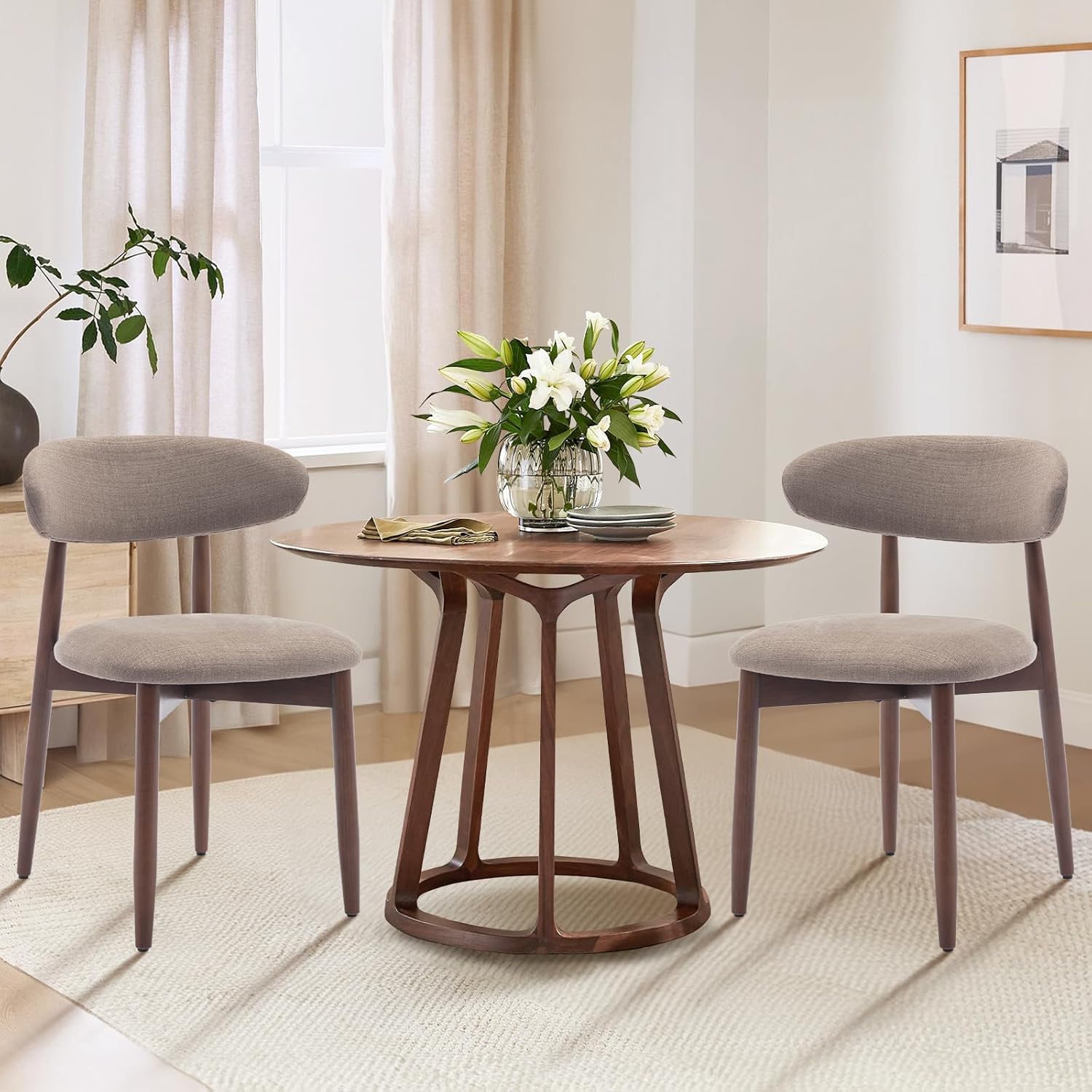 Wooden Dining Chairs Set of 4