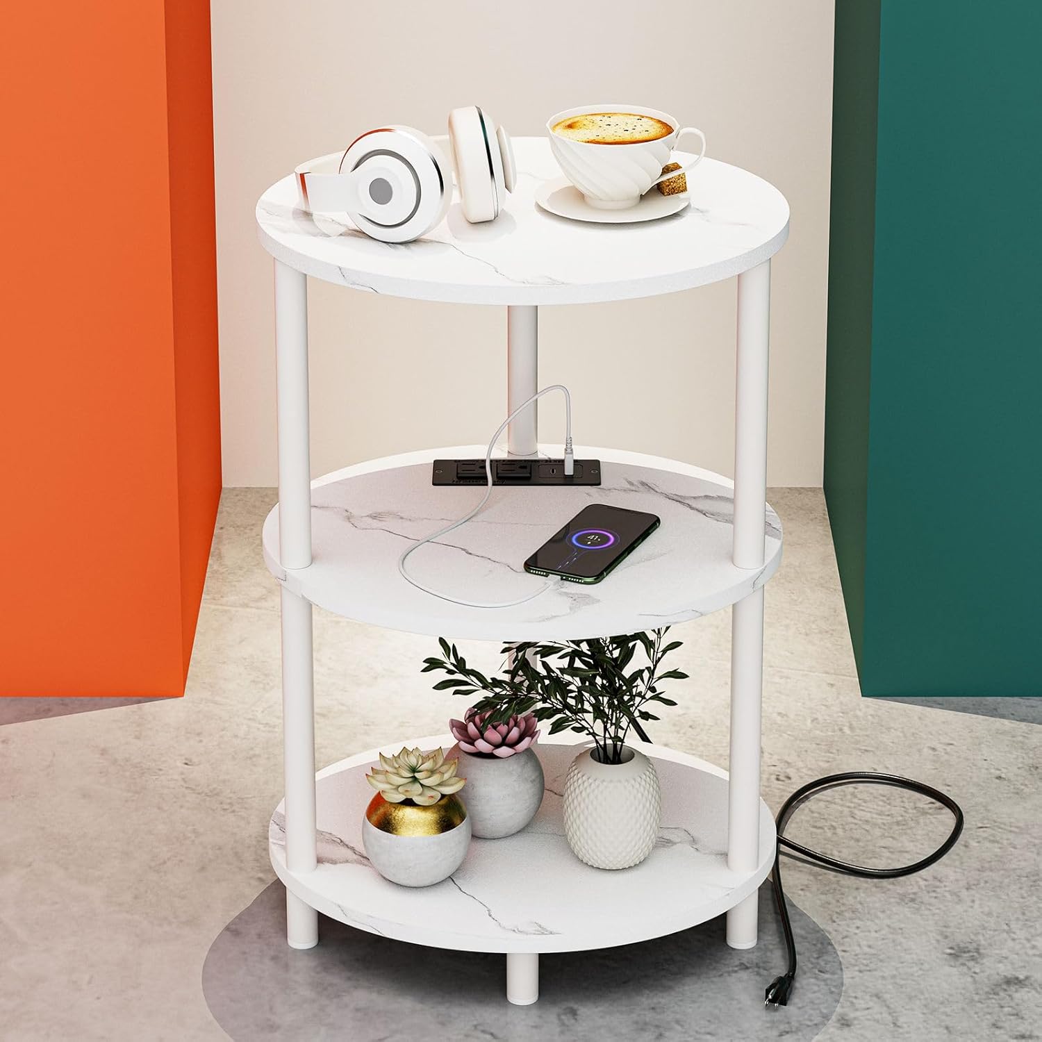 Small Round Side Table