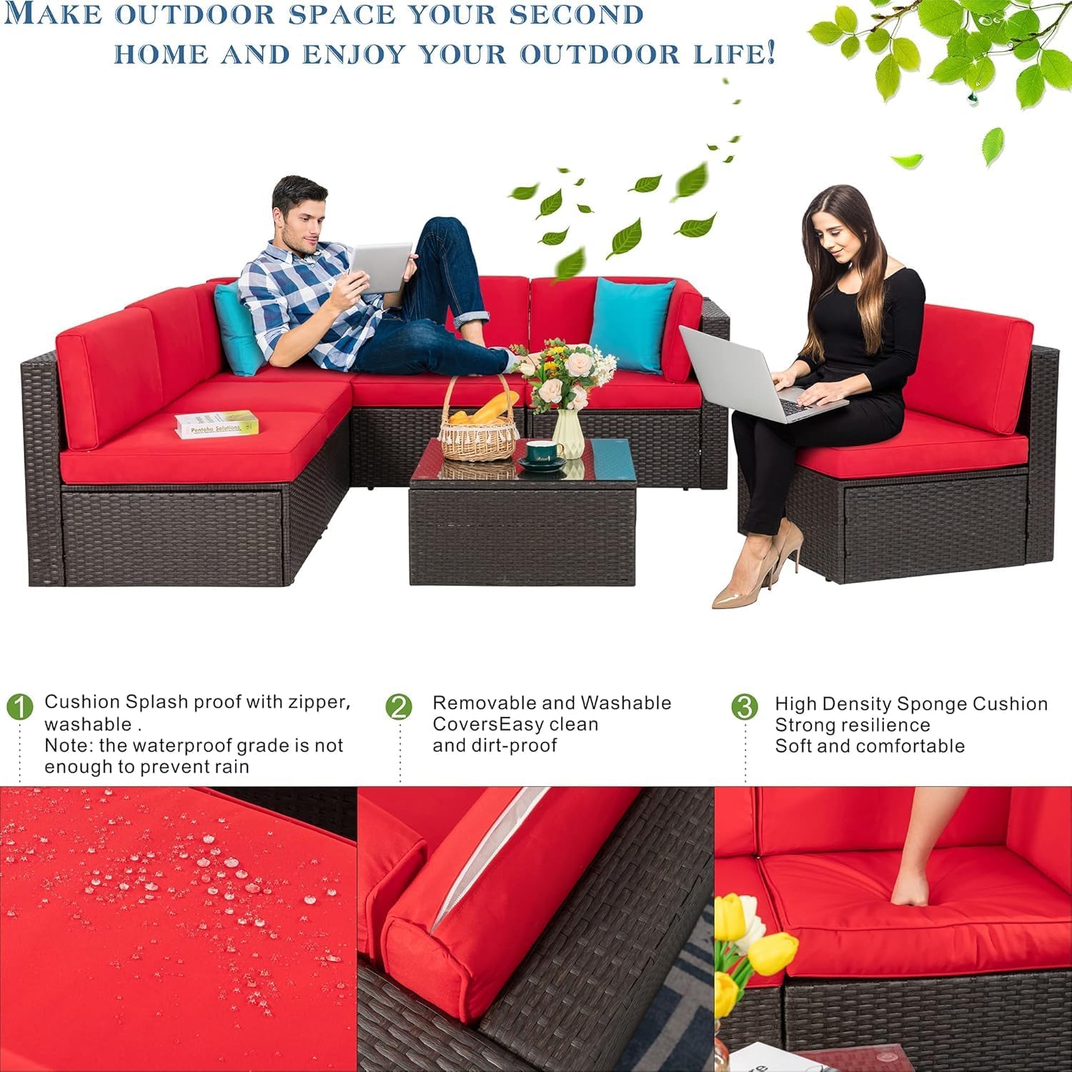 7 Pieces Patio Furniture Sets