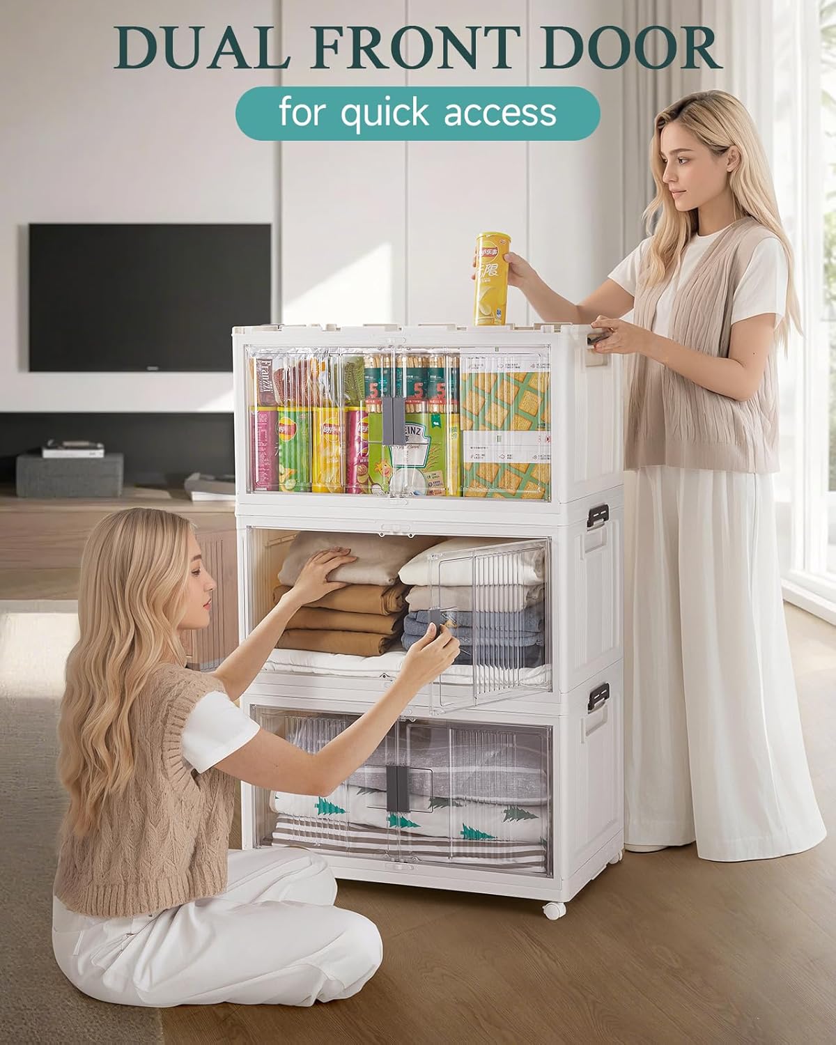 Lockable Storage Bins with Lids