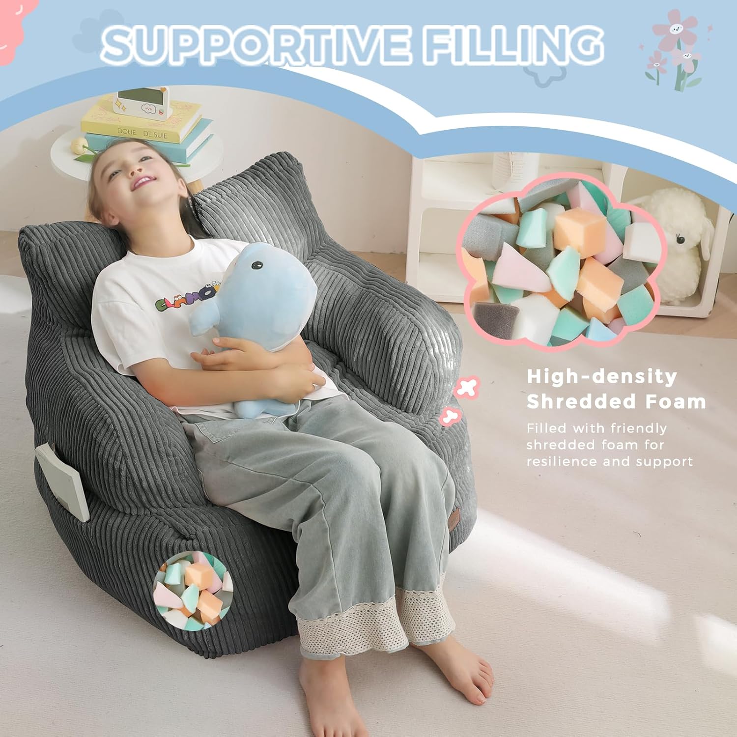 Kids Bean Bag Chair,
