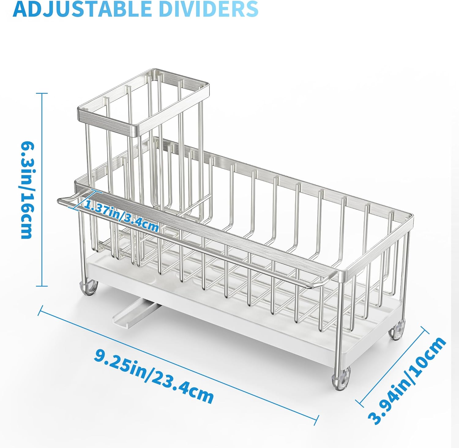 Black Sponge Holder for Kitchen Sink,