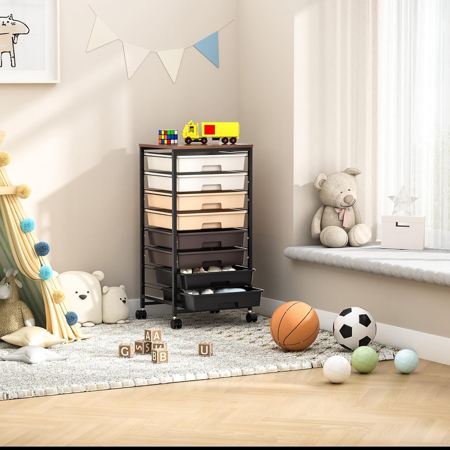 Rolling Storage Utility Cart Organizers