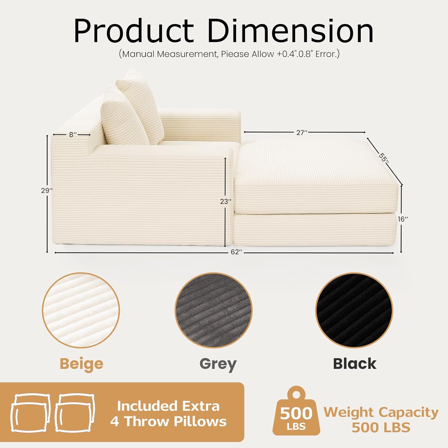 Convertible Sofa Bed,