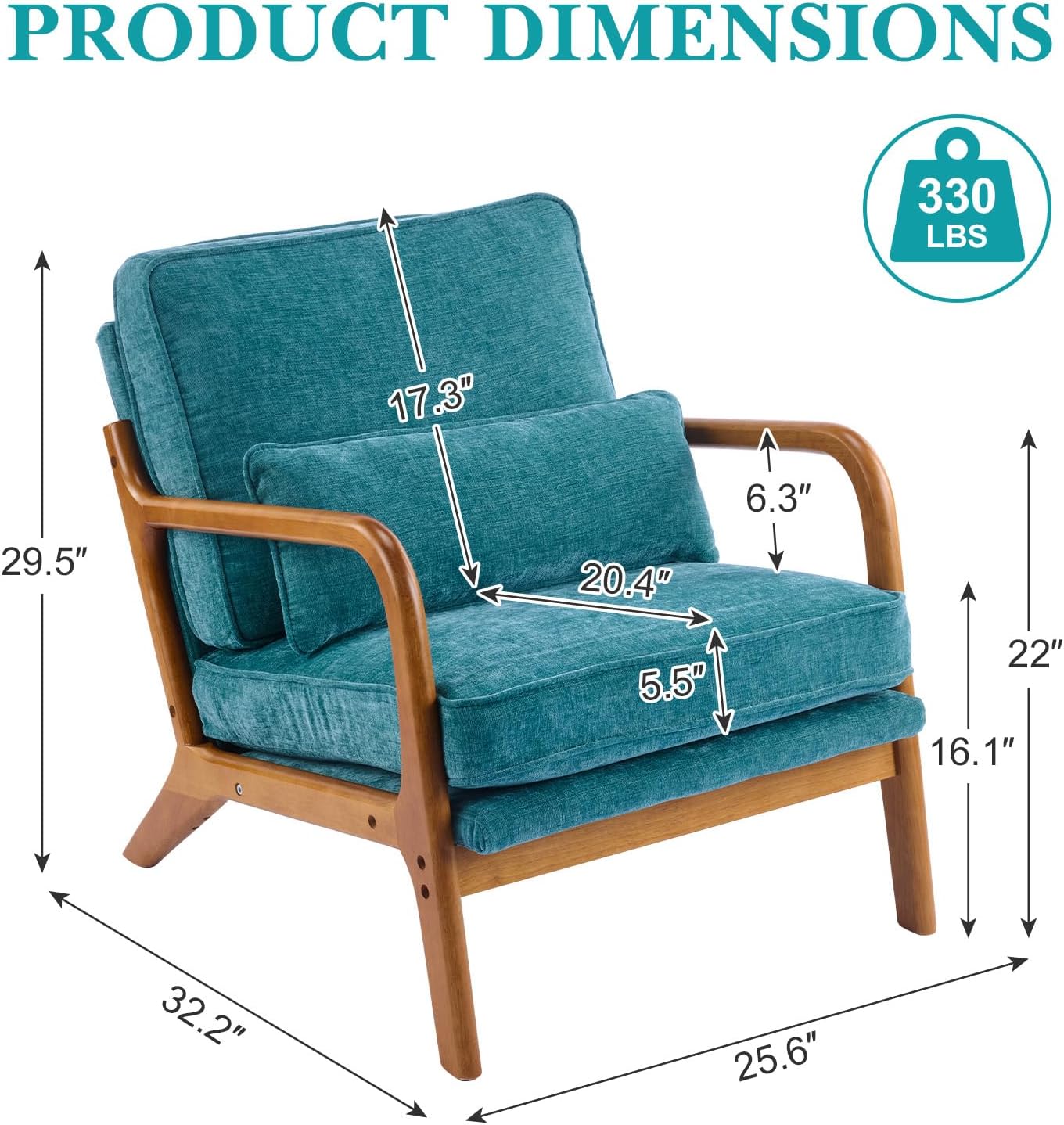 home Accent Chair Mid-Century