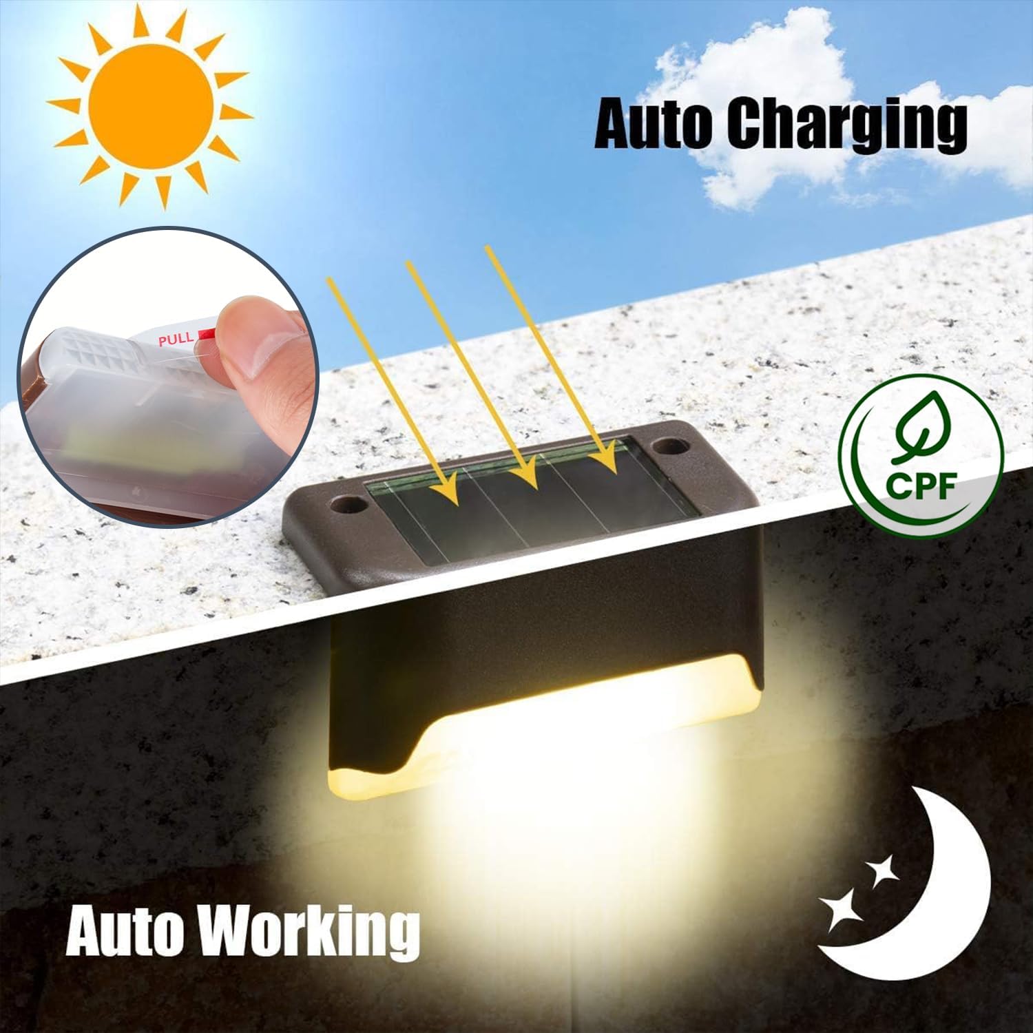 Solar Deck Lights Outdoor 16 Pack,