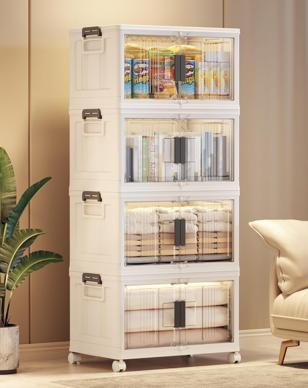 Lockable Storage Bins with Lids