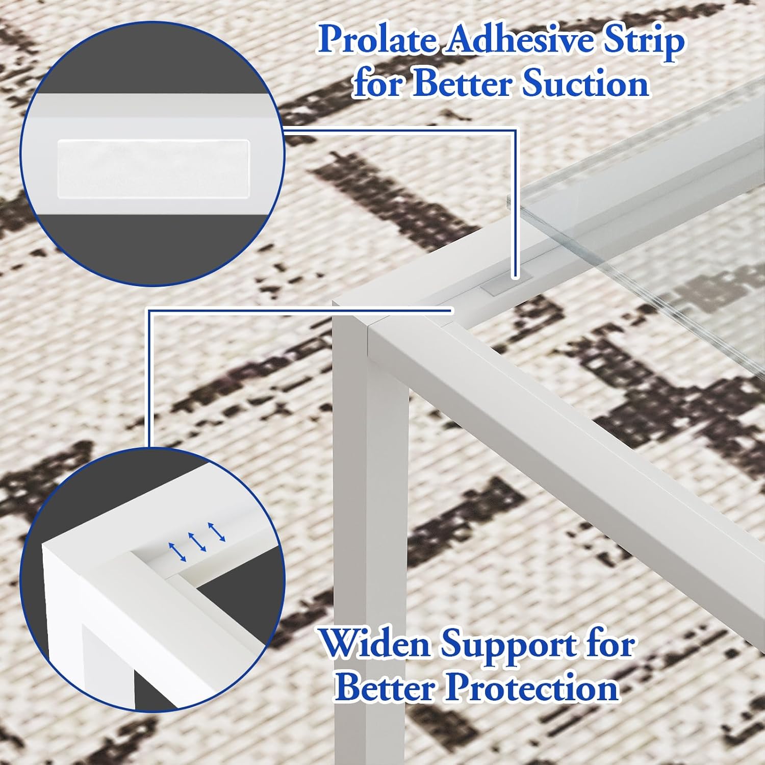 Glass Coffee Table Modern Center Table