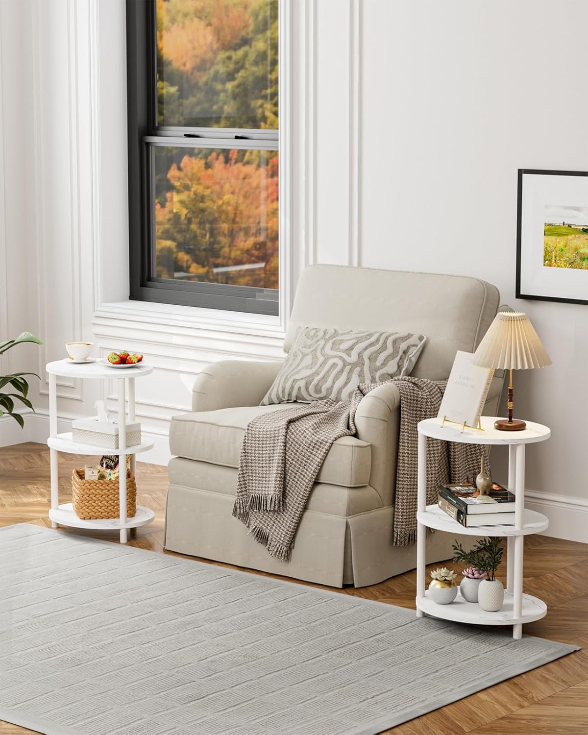 Small Round Side Table