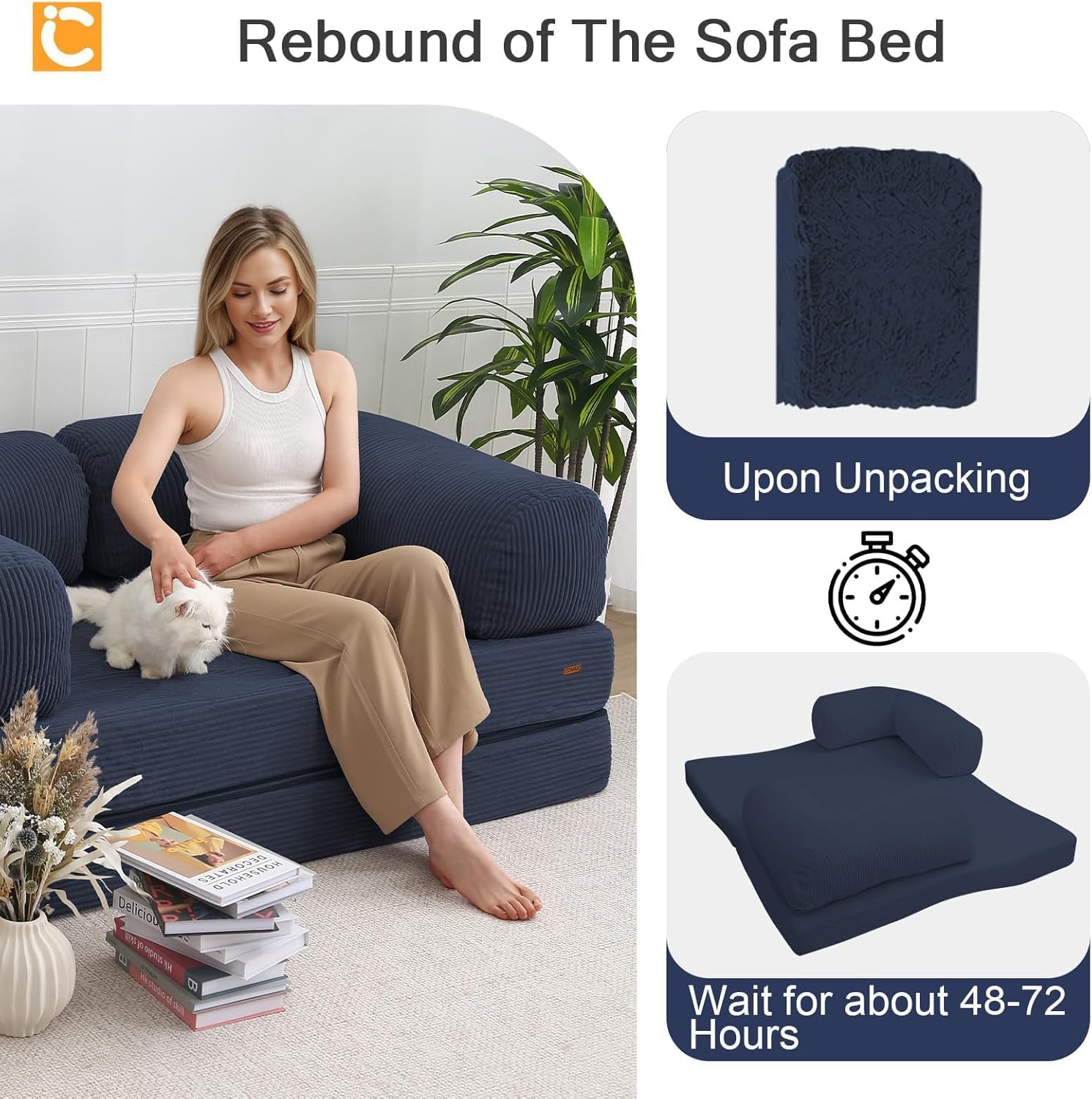 Folding Sofa Bed Queen,