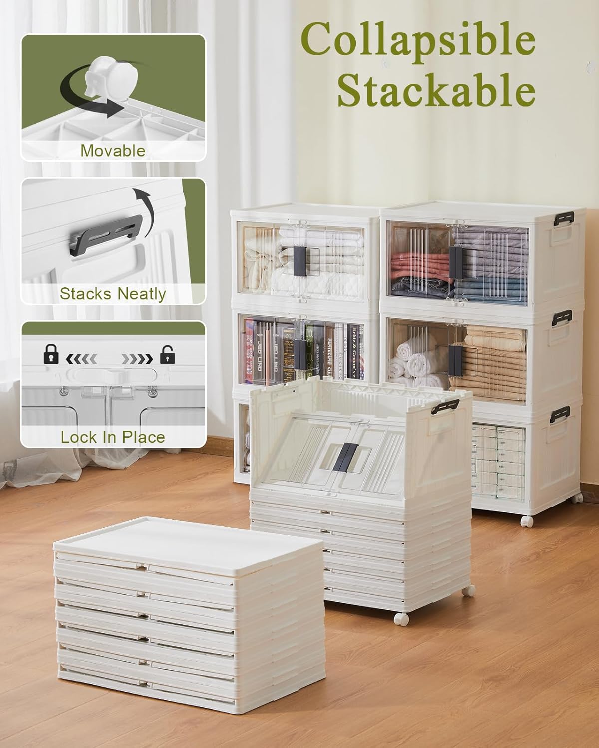 Lockable Storage Bins with Lids