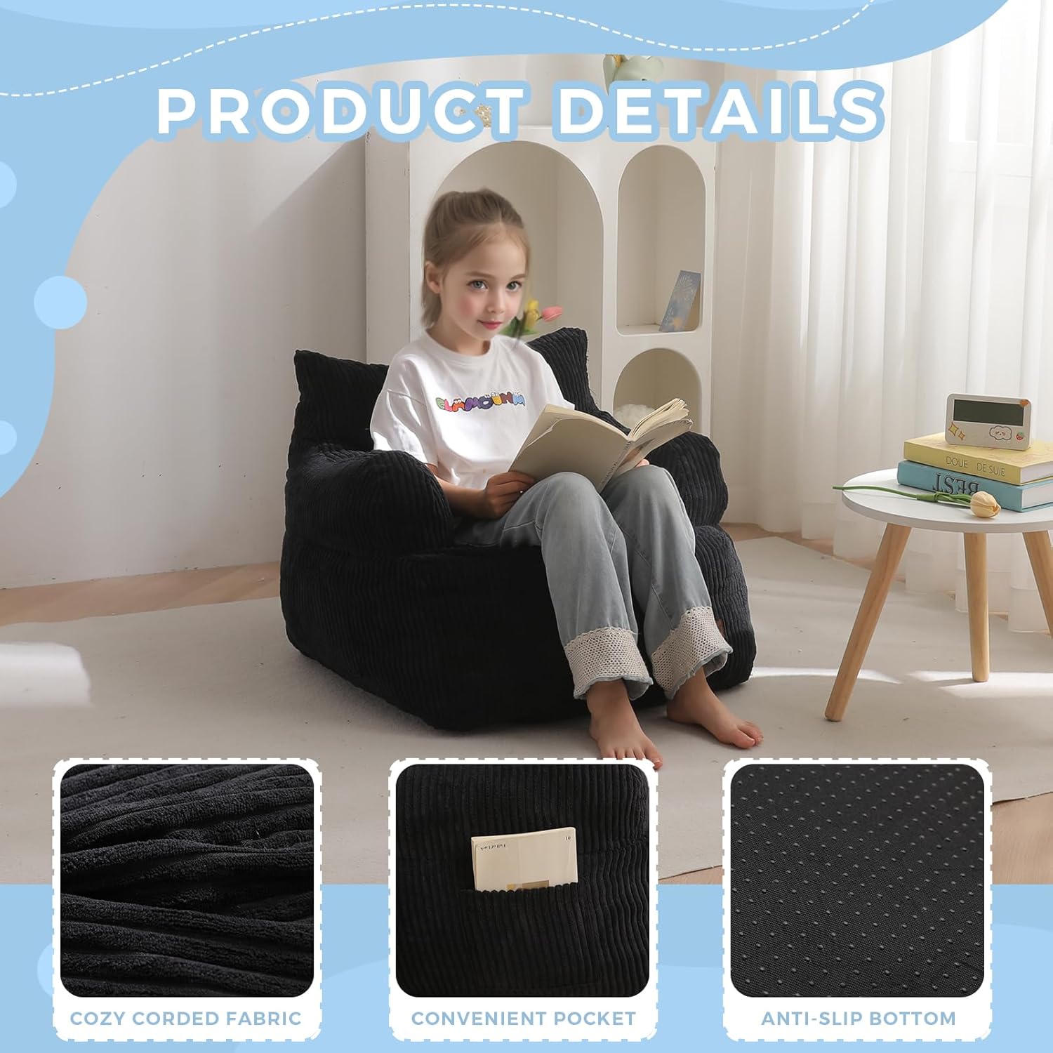Kids Bean Bag Chair,