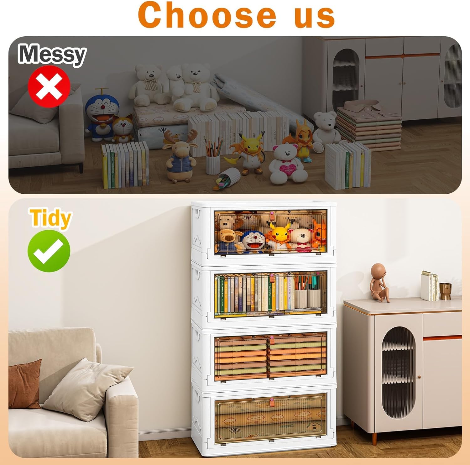 Tier Plastic Storage Bins