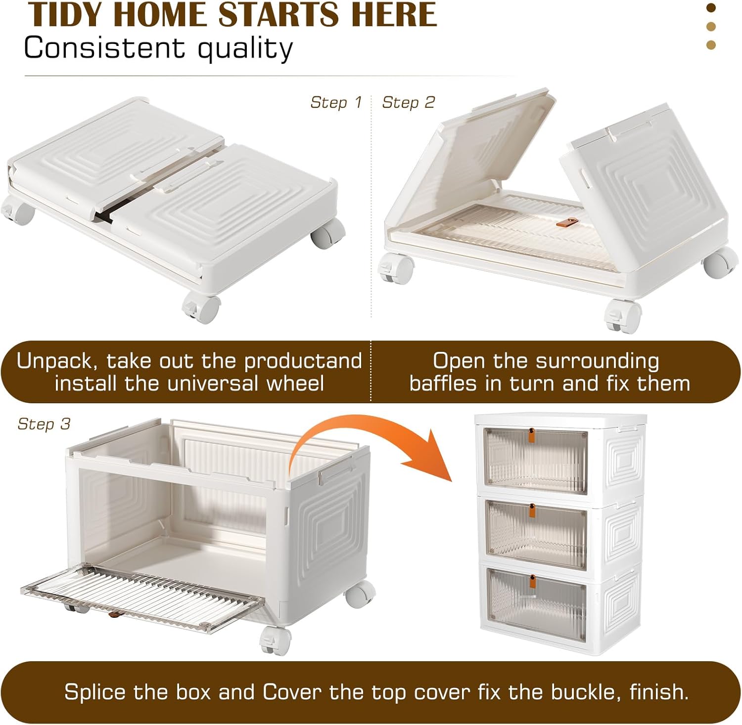 Tier Plastic Storage Bins