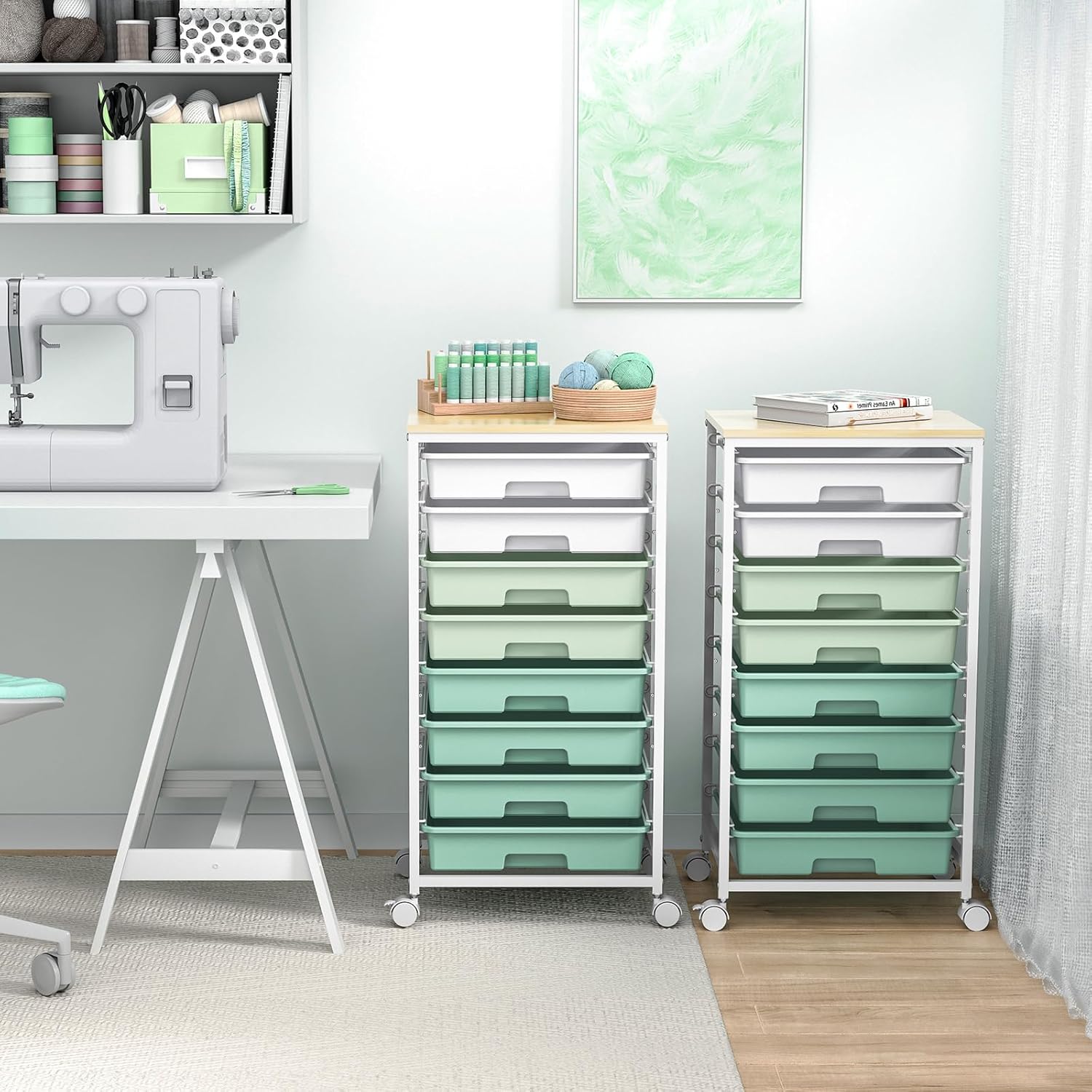 Rolling Storage Utility Cart Organizers