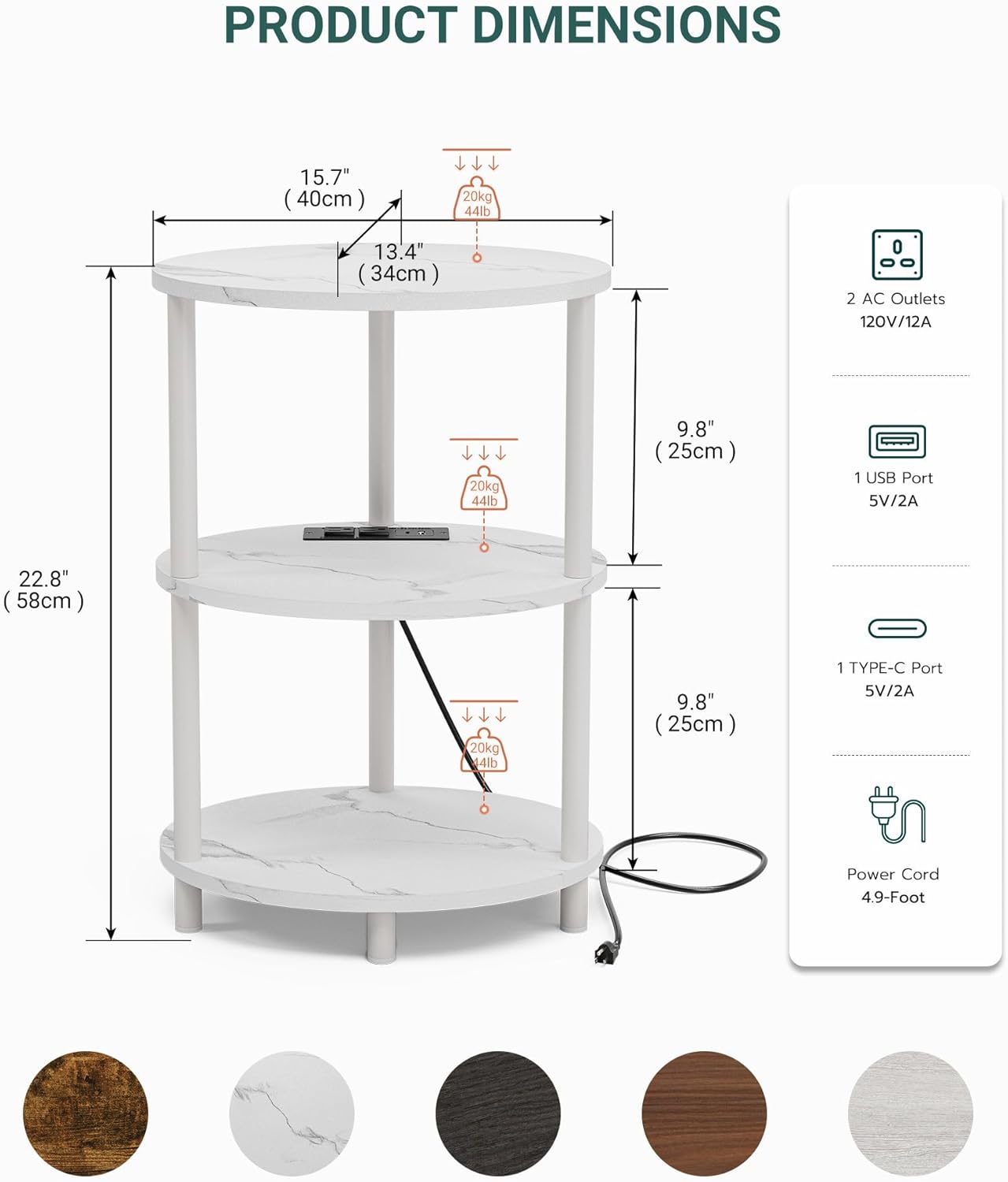 Small Round Side Table