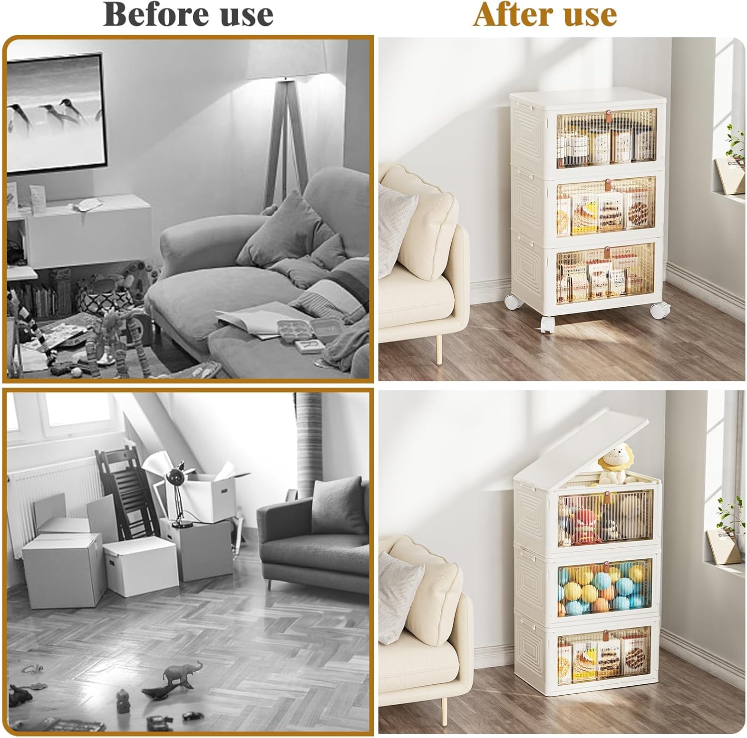 Tier Plastic Storage Bins