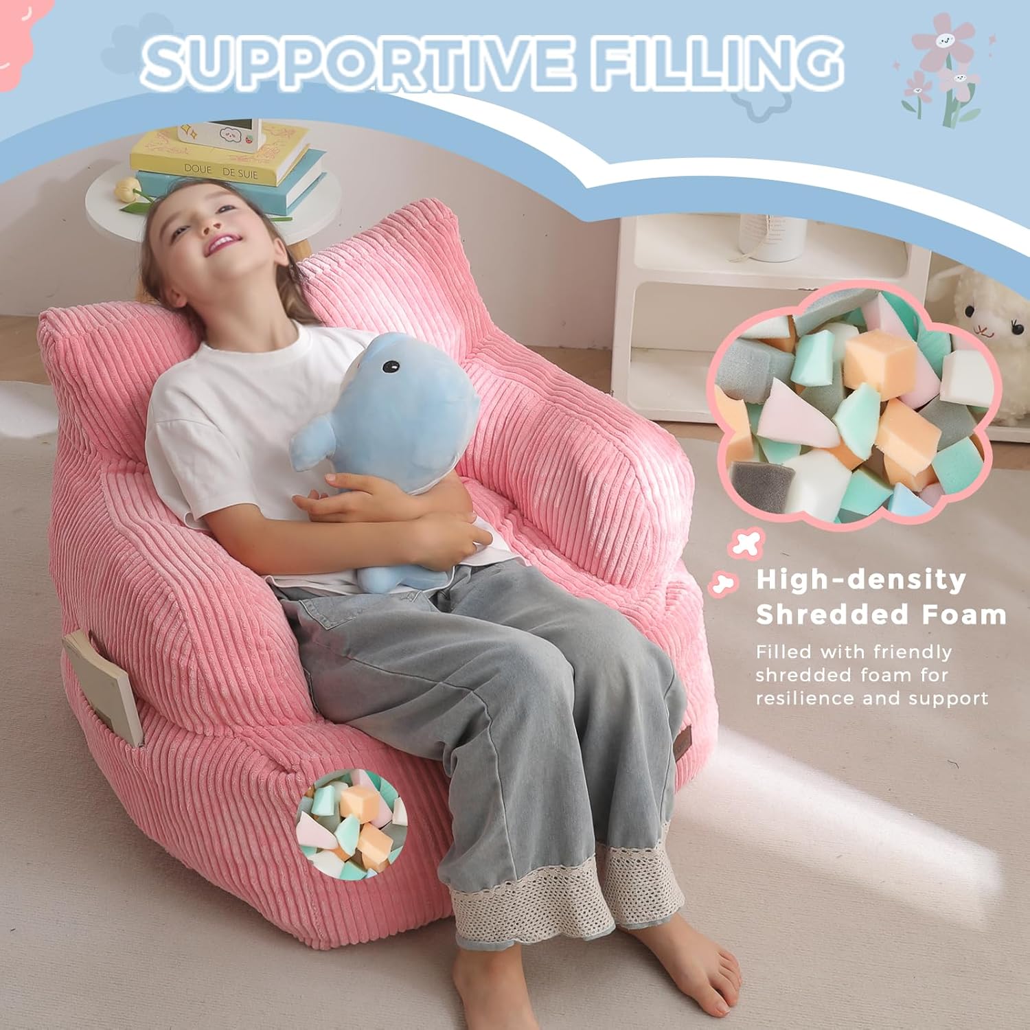 Kids Bean Bag Chair,