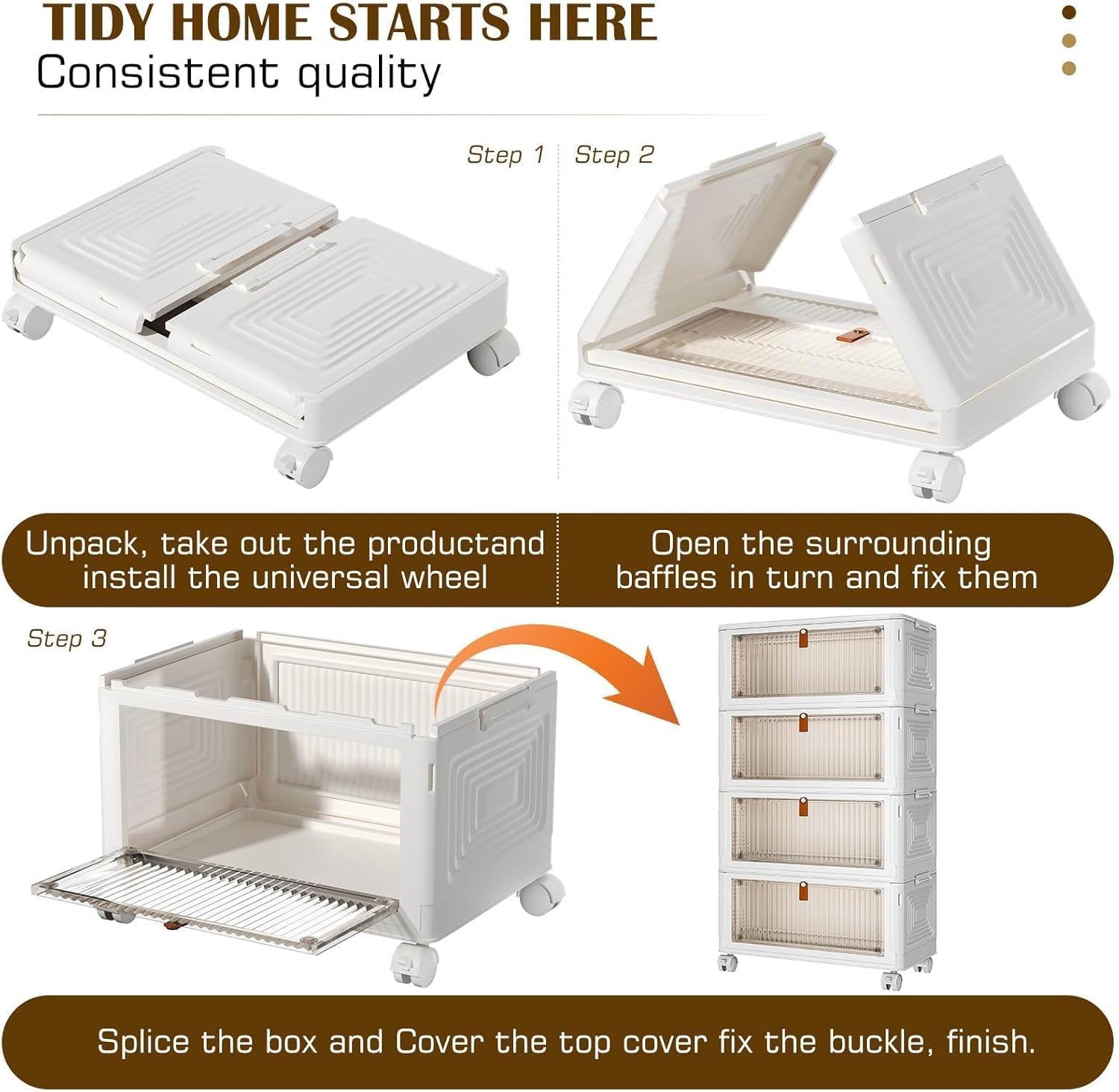 Tier Plastic Storage Bins