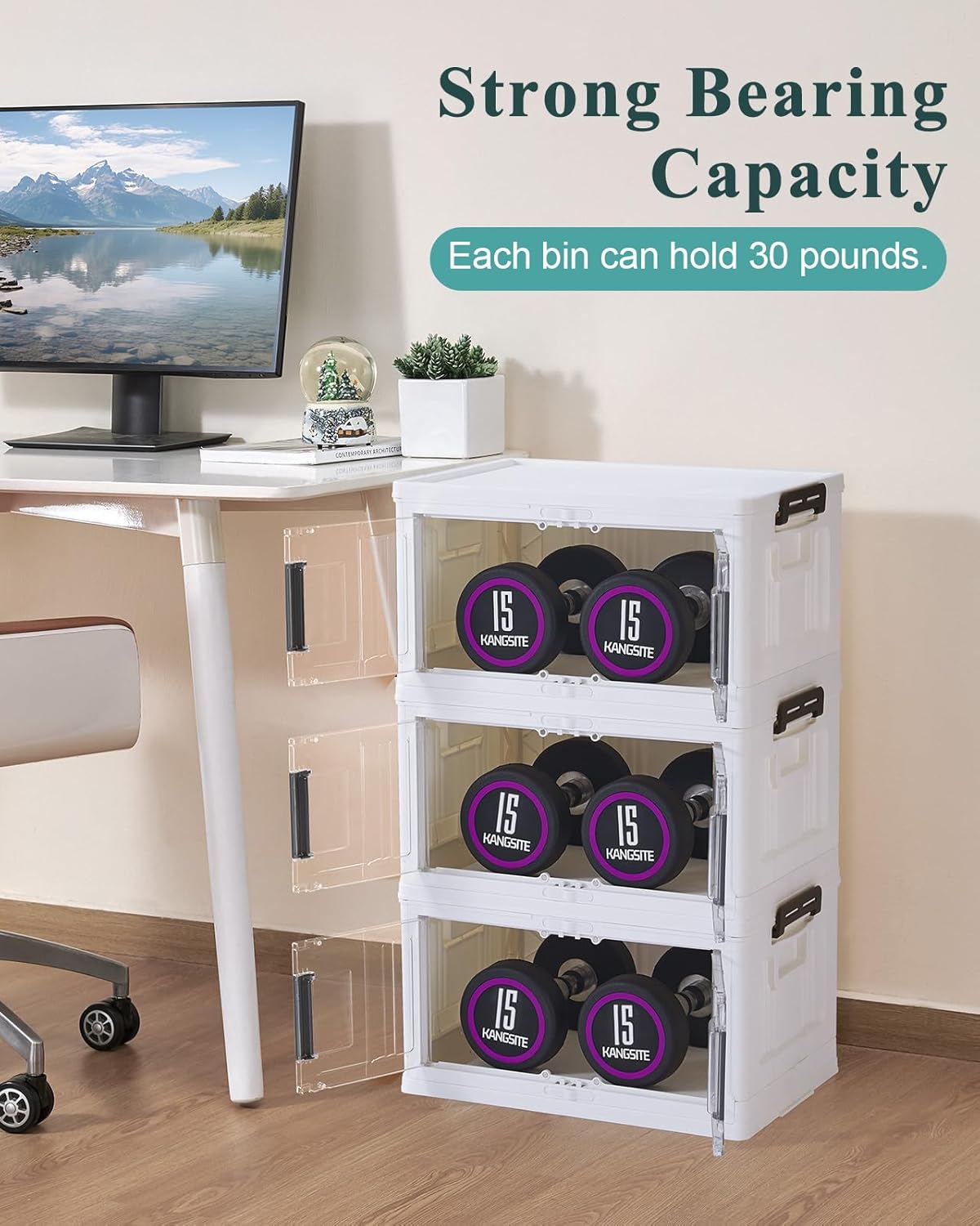 Lockable Storage Bins with Lids