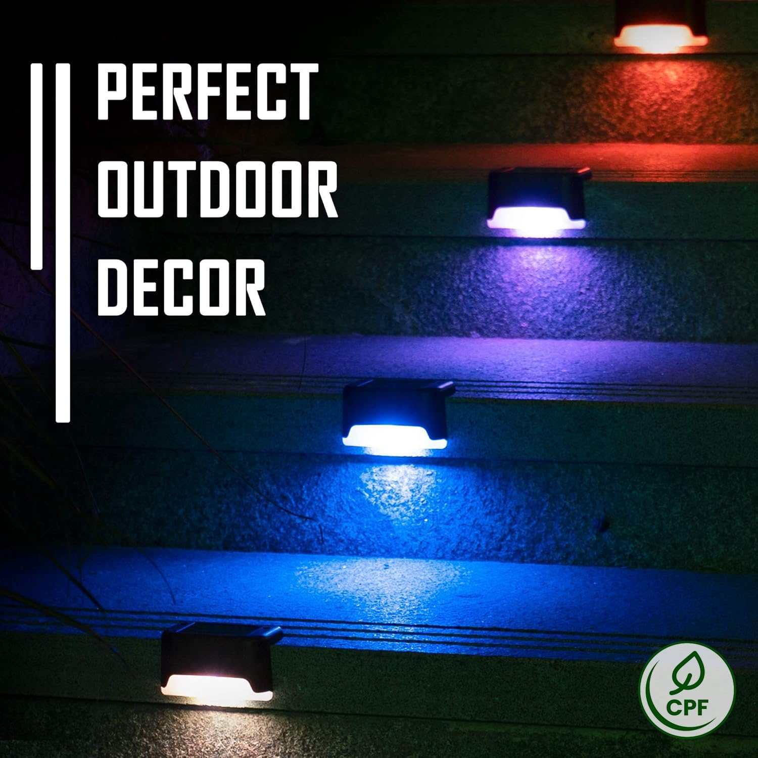 Solar Deck Lights Outdoor 16 Pack,