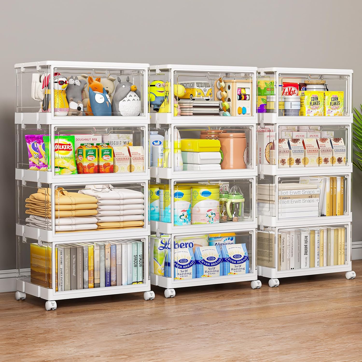 Tier Plastic Storage Bins