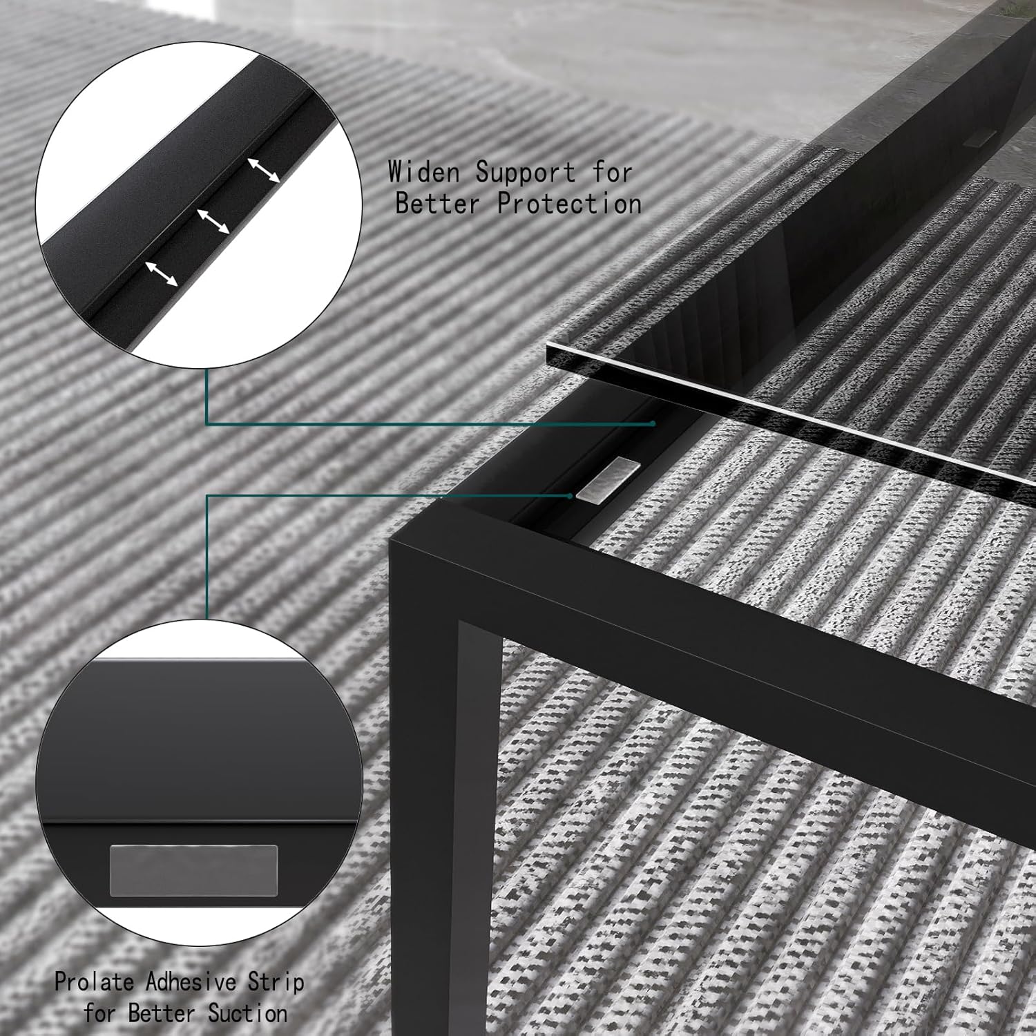 Glass Coffee Table Modern Center Table