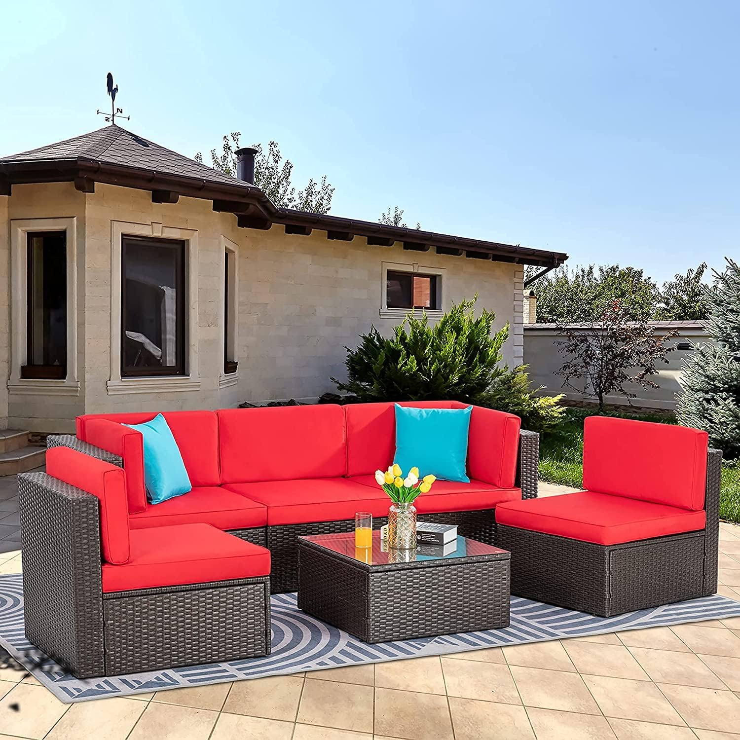 7 Pieces Patio Furniture Sets