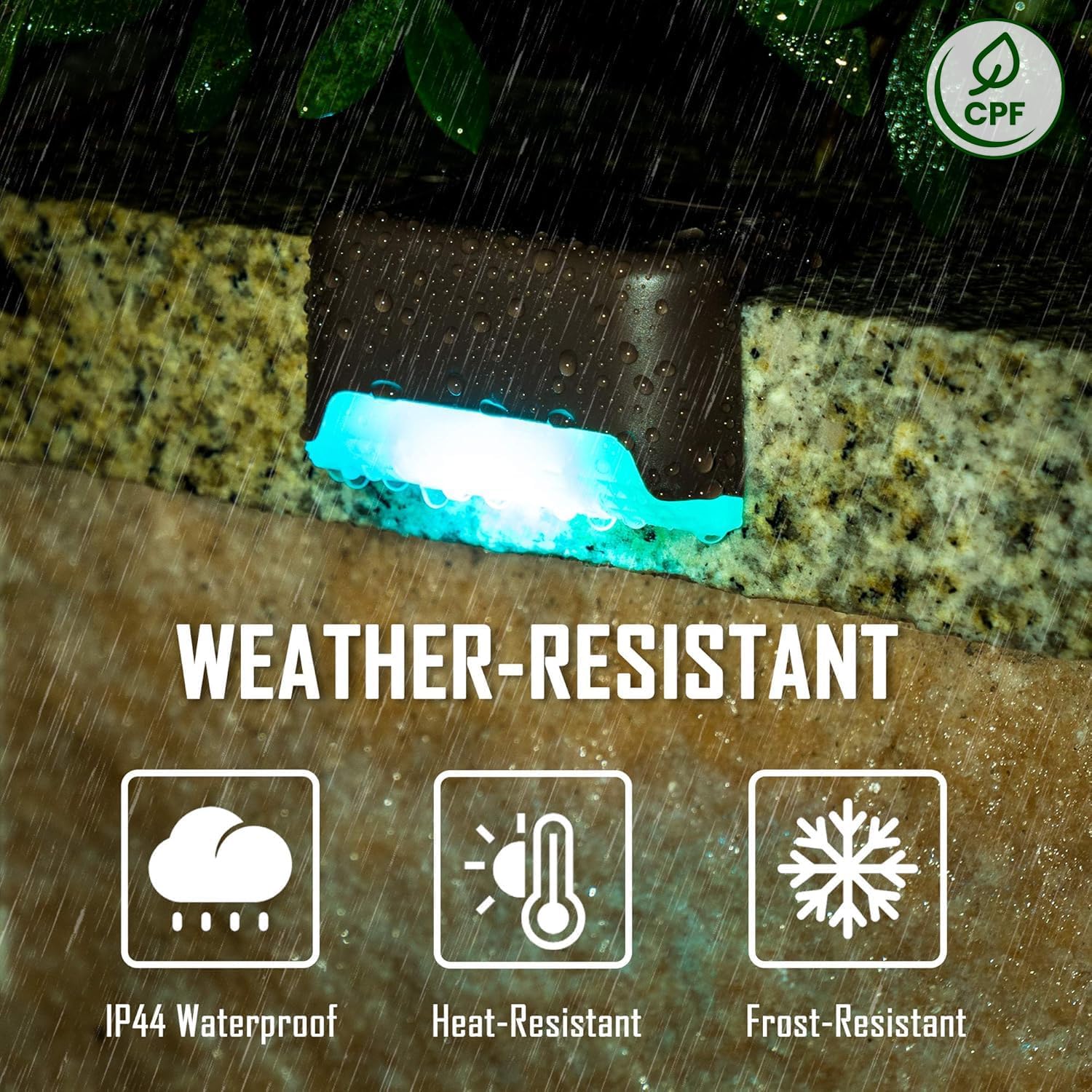 Solar Deck Lights Outdoor 16 Pack,