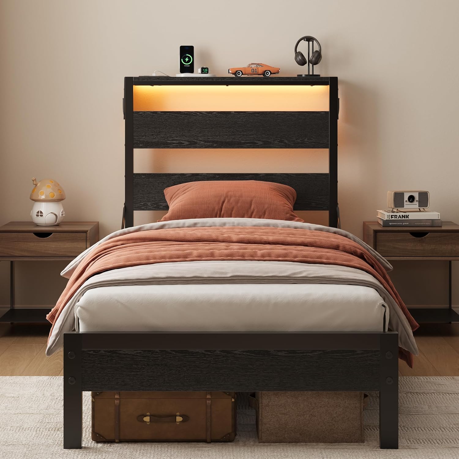 Full Bed Frame with Headboard