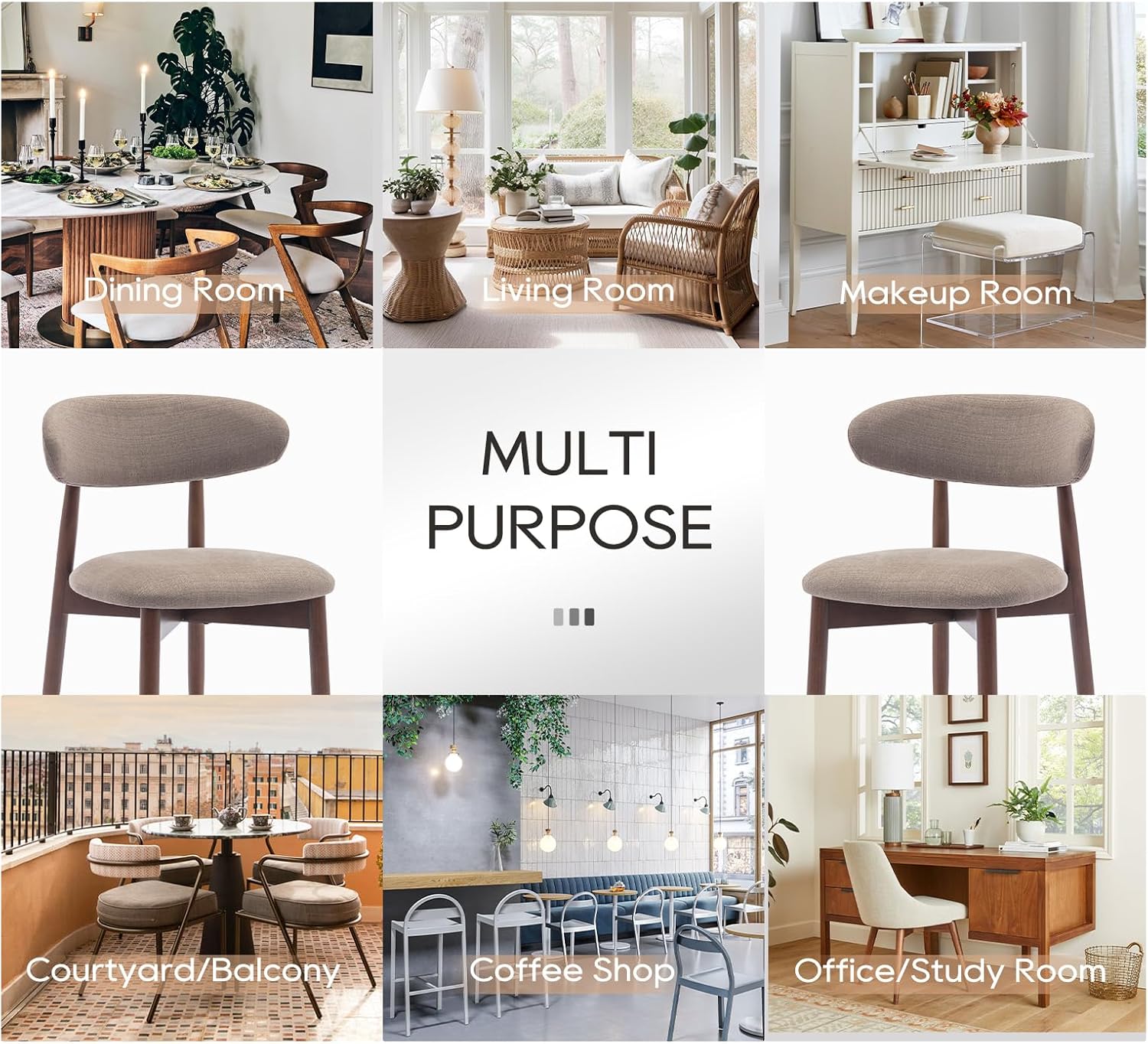 Wooden Dining Chairs Set of 4