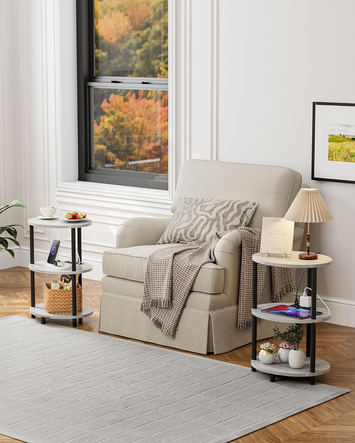 Small Round Side Table