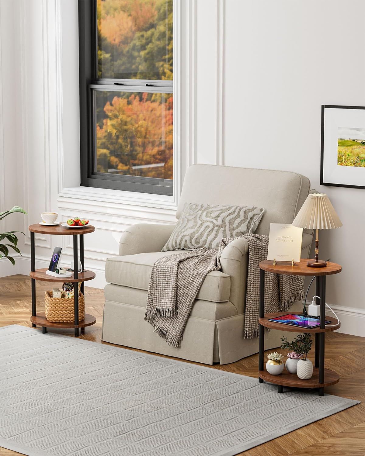 Small Round Side Table