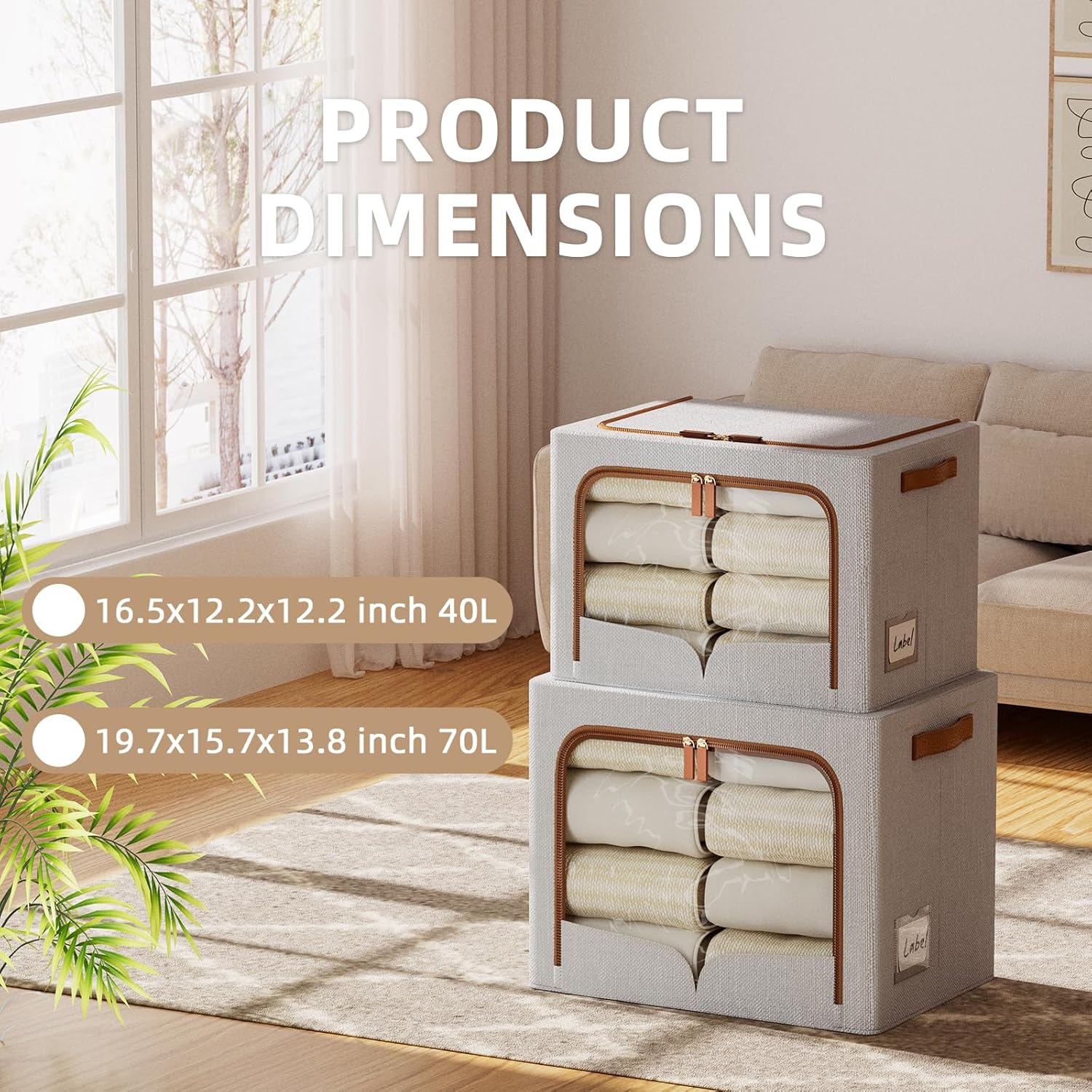 6 Pack Clothes Storage Bins