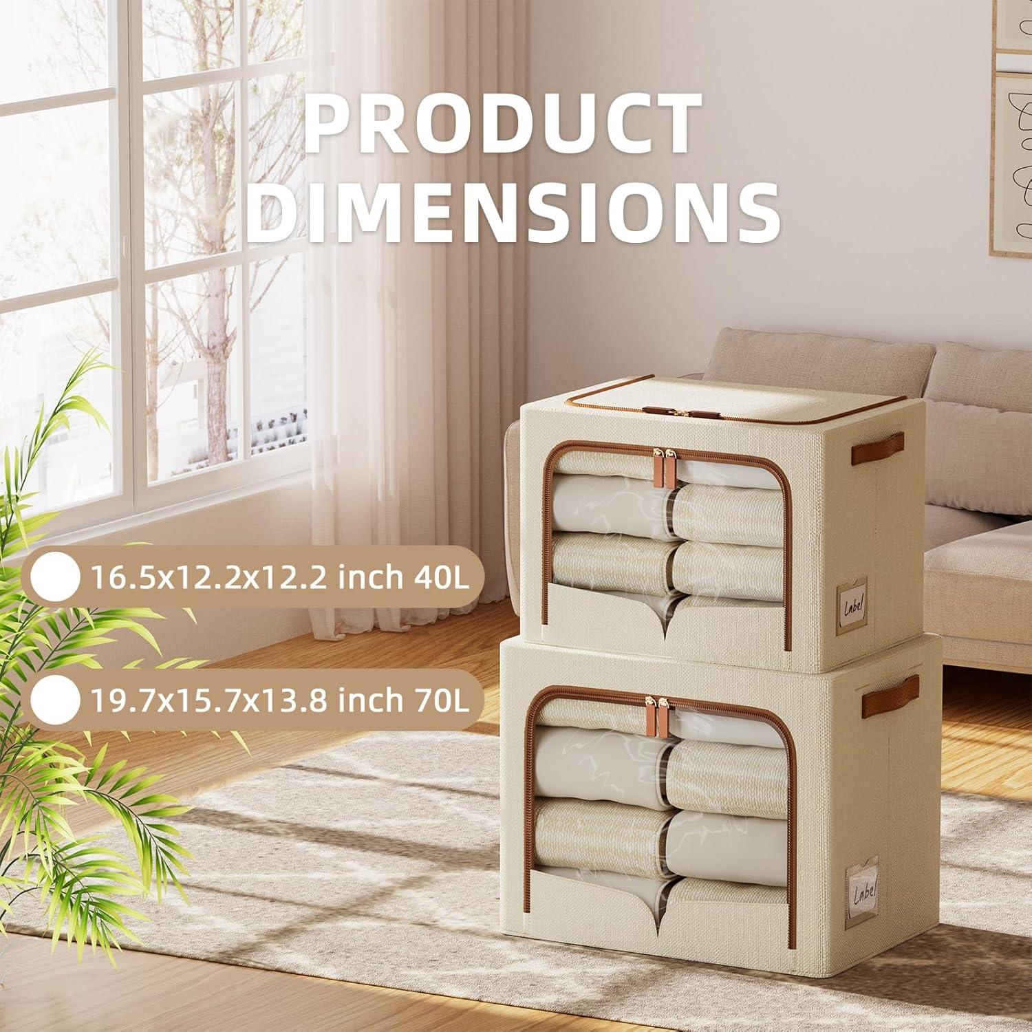 6 Pack Clothes Storage Bins