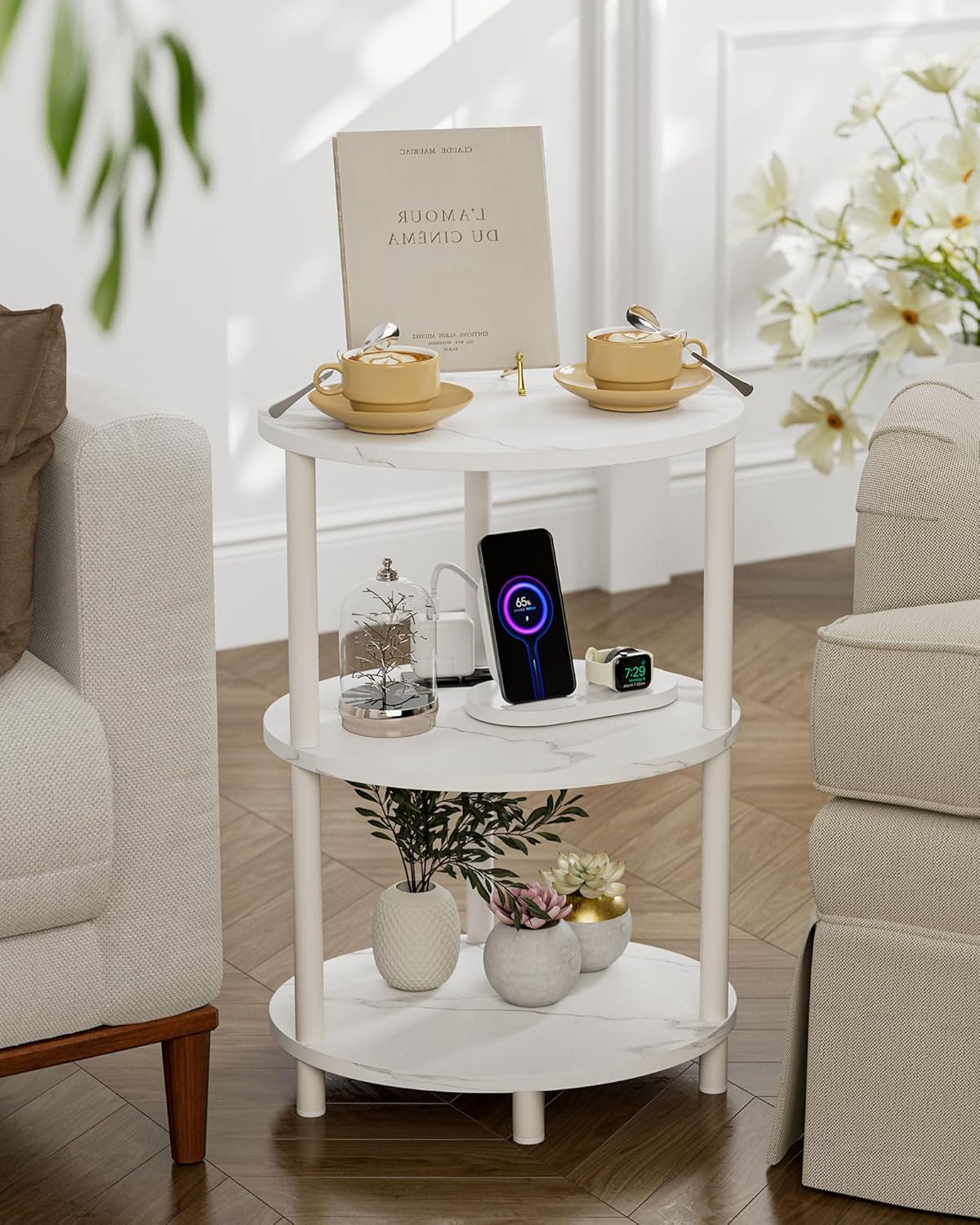 Small Round Side Table