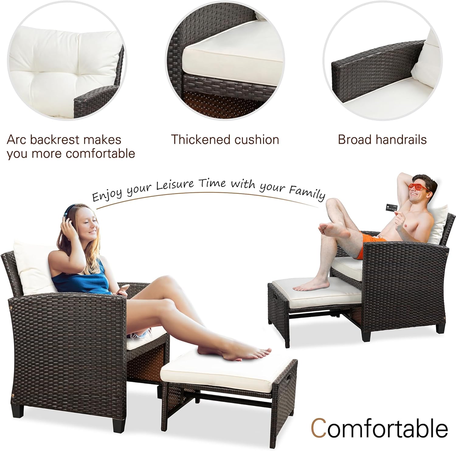 5 Piece Patio Furniture Set