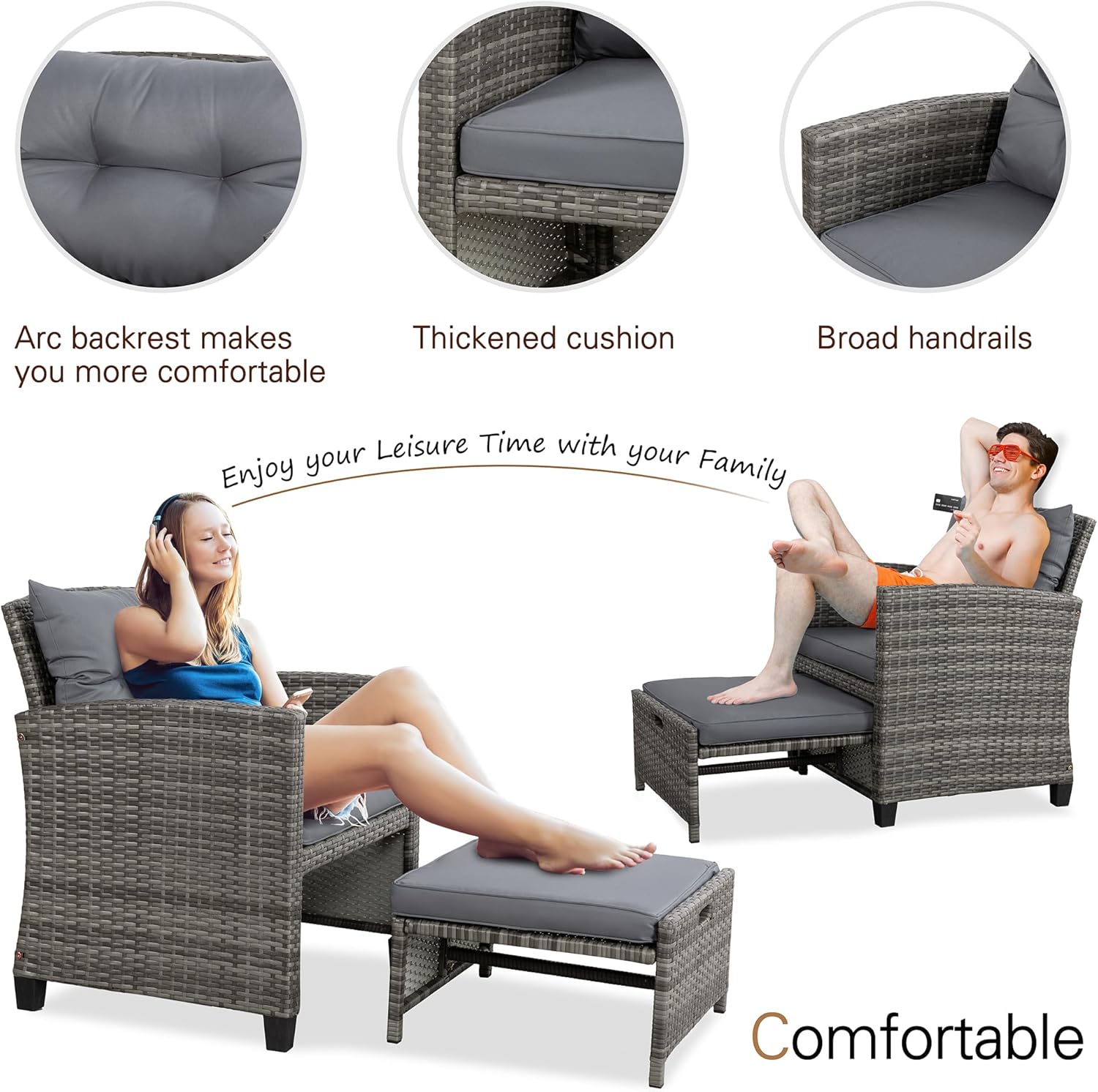 5 Piece Patio Furniture Set