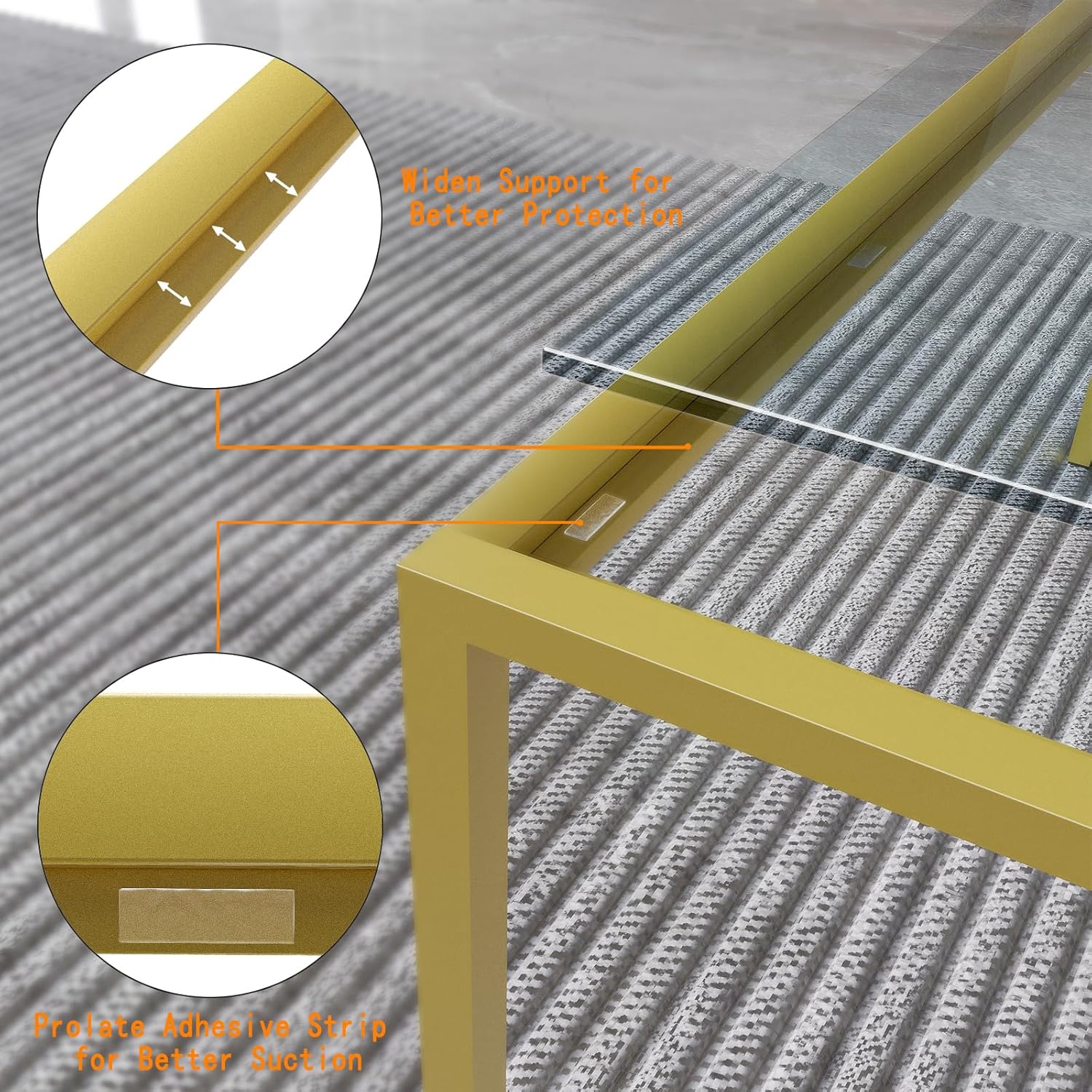 Glass Coffee Table Modern Center Table