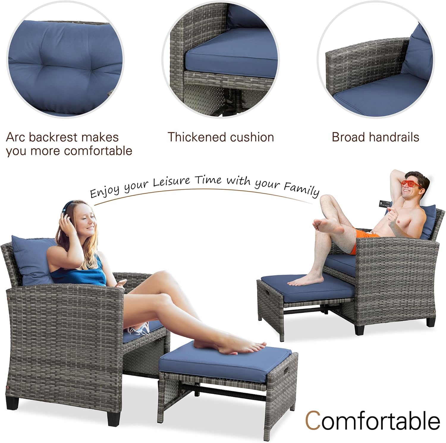 5 Piece Patio Furniture Set