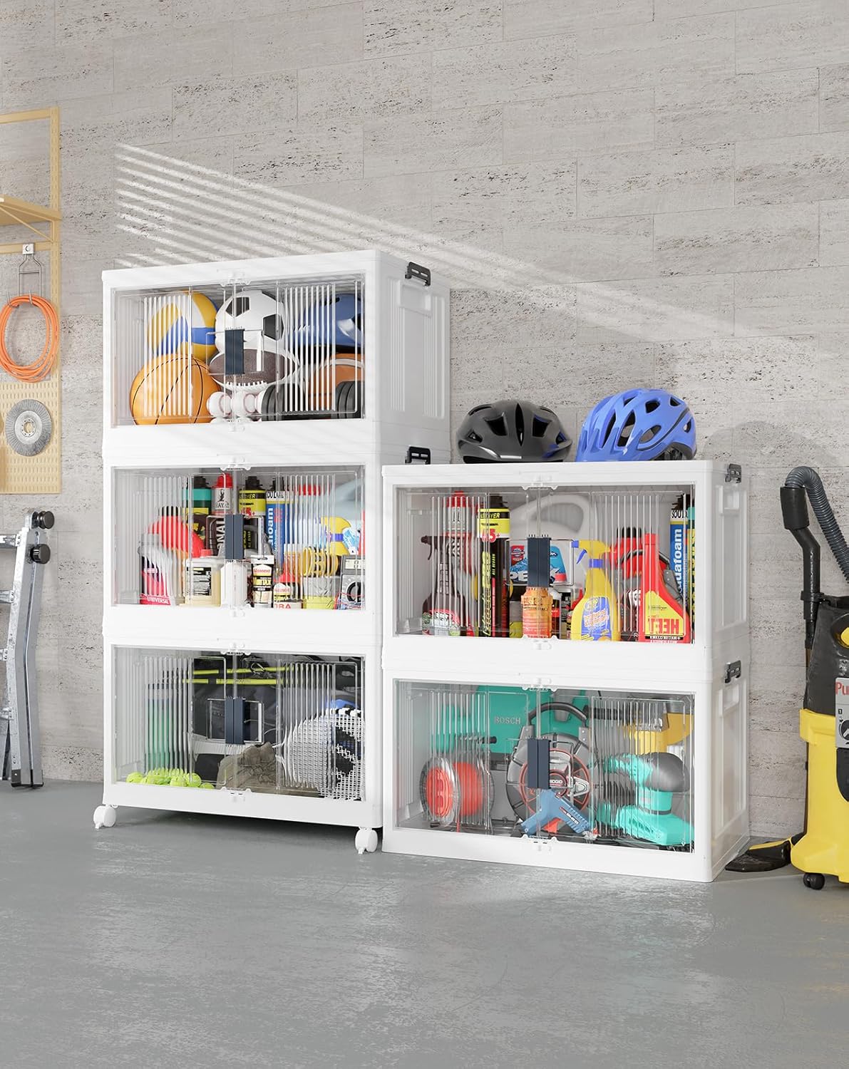Lockable Storage Bins with Lids