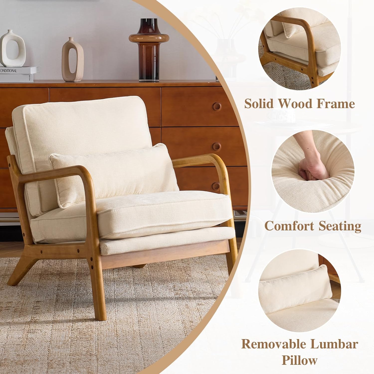 home Accent Chair Mid-Century