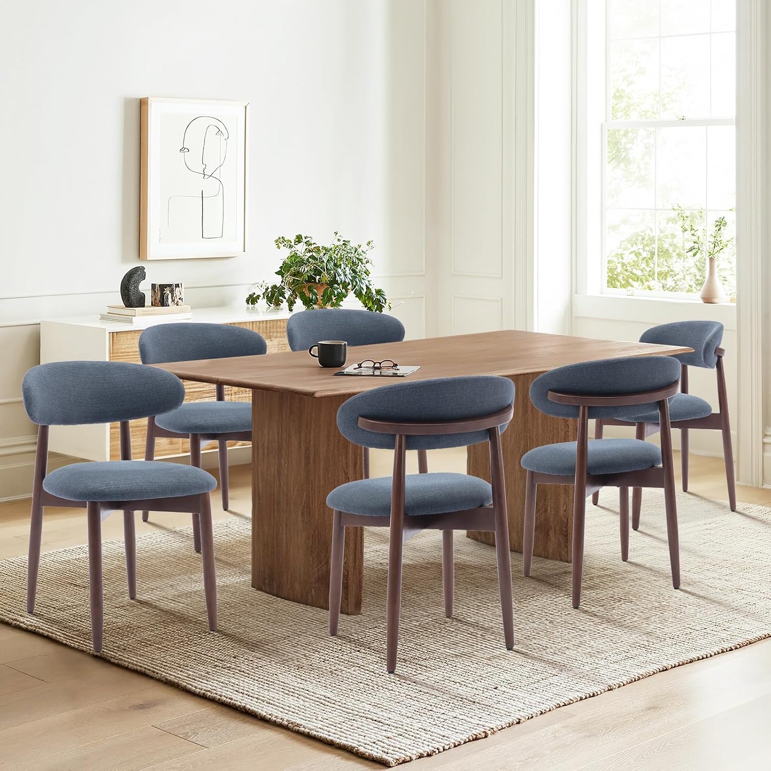 Wooden Dining Chairs Set of 4